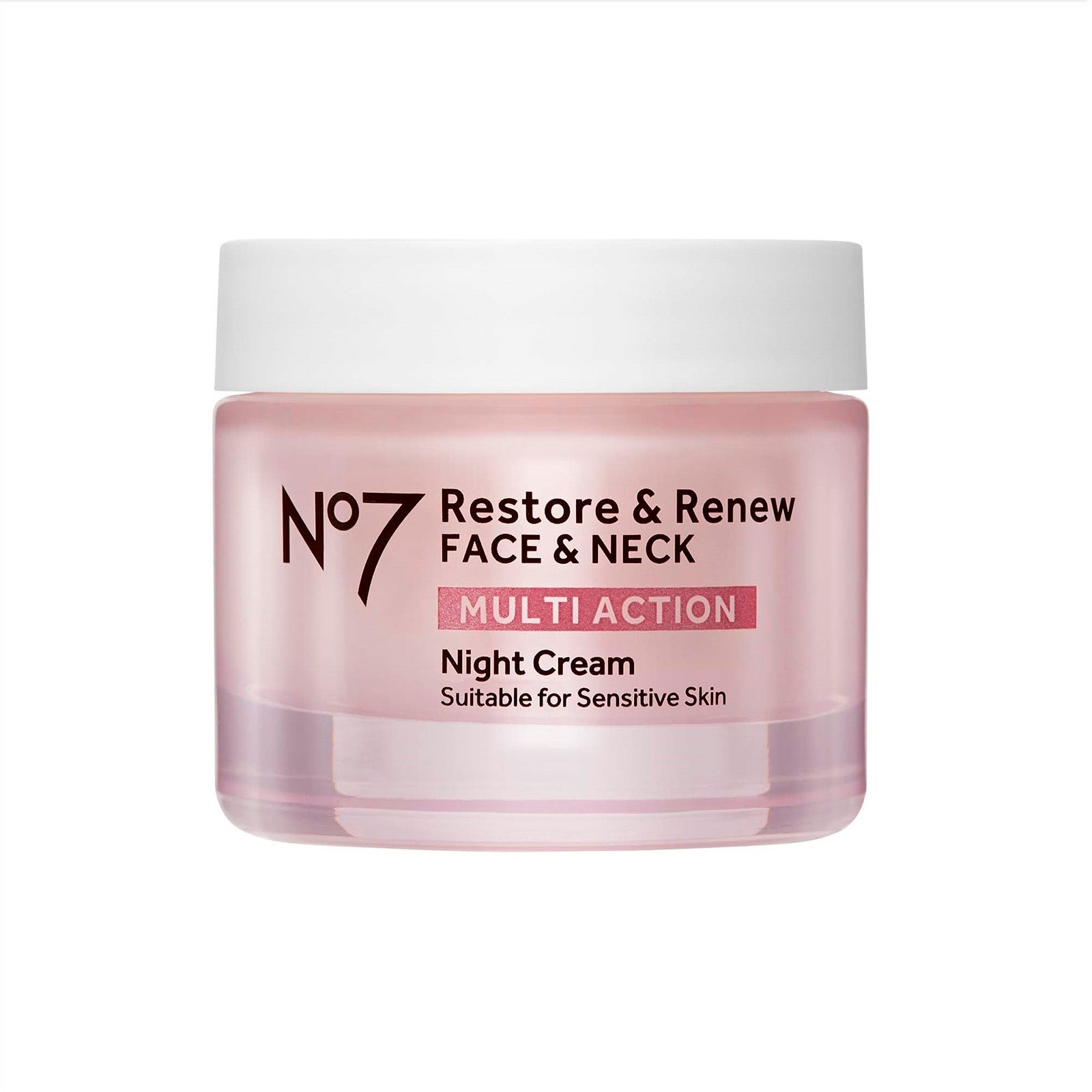 Restore & Renew Multi Action Face & Neck Night Cream| No7 US