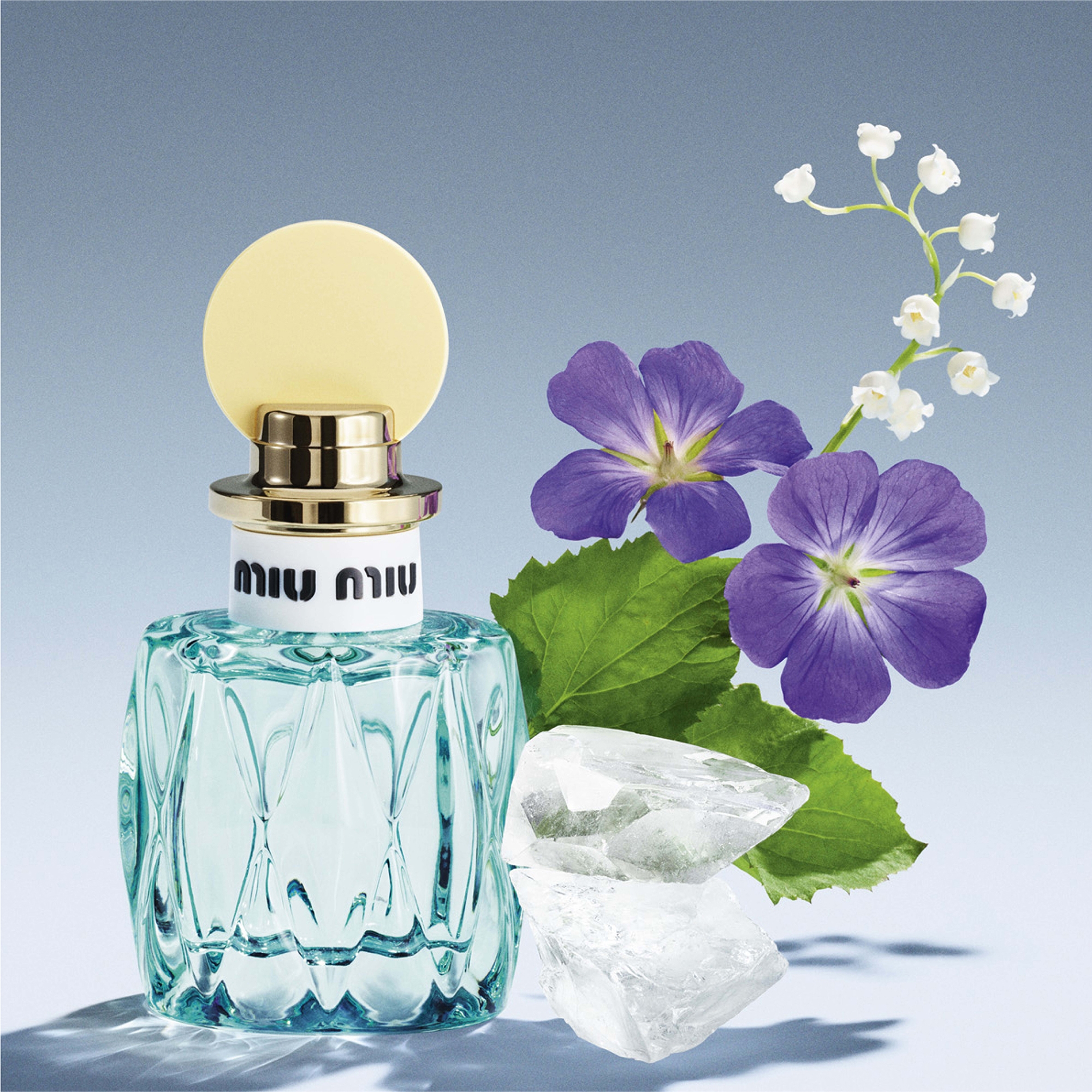MIU MIU 水筒　sky bule Miu Miu L'Eau Bleue Eau de Parfum & Body Lotion Gift Set | eBay