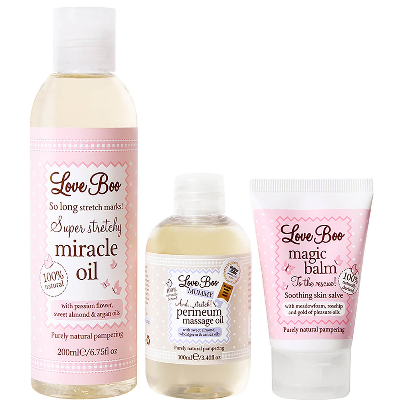 Love Boo Mum-to-be Survival Kit including 200ml Miracle Oil, Perineum ...