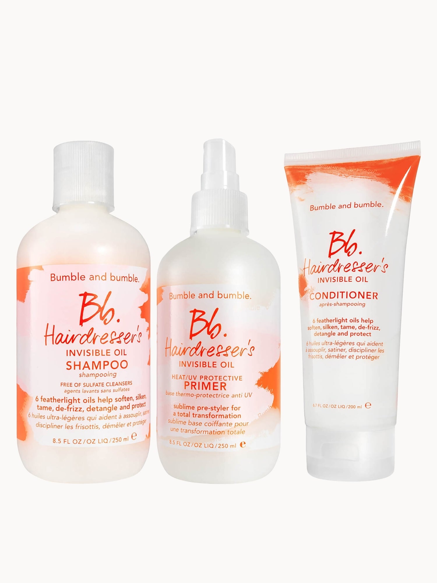 Bumble and bumble Hairdresser's Invisible Oil Shampoo & Conditioner with Heat/UV Primer Bundle
