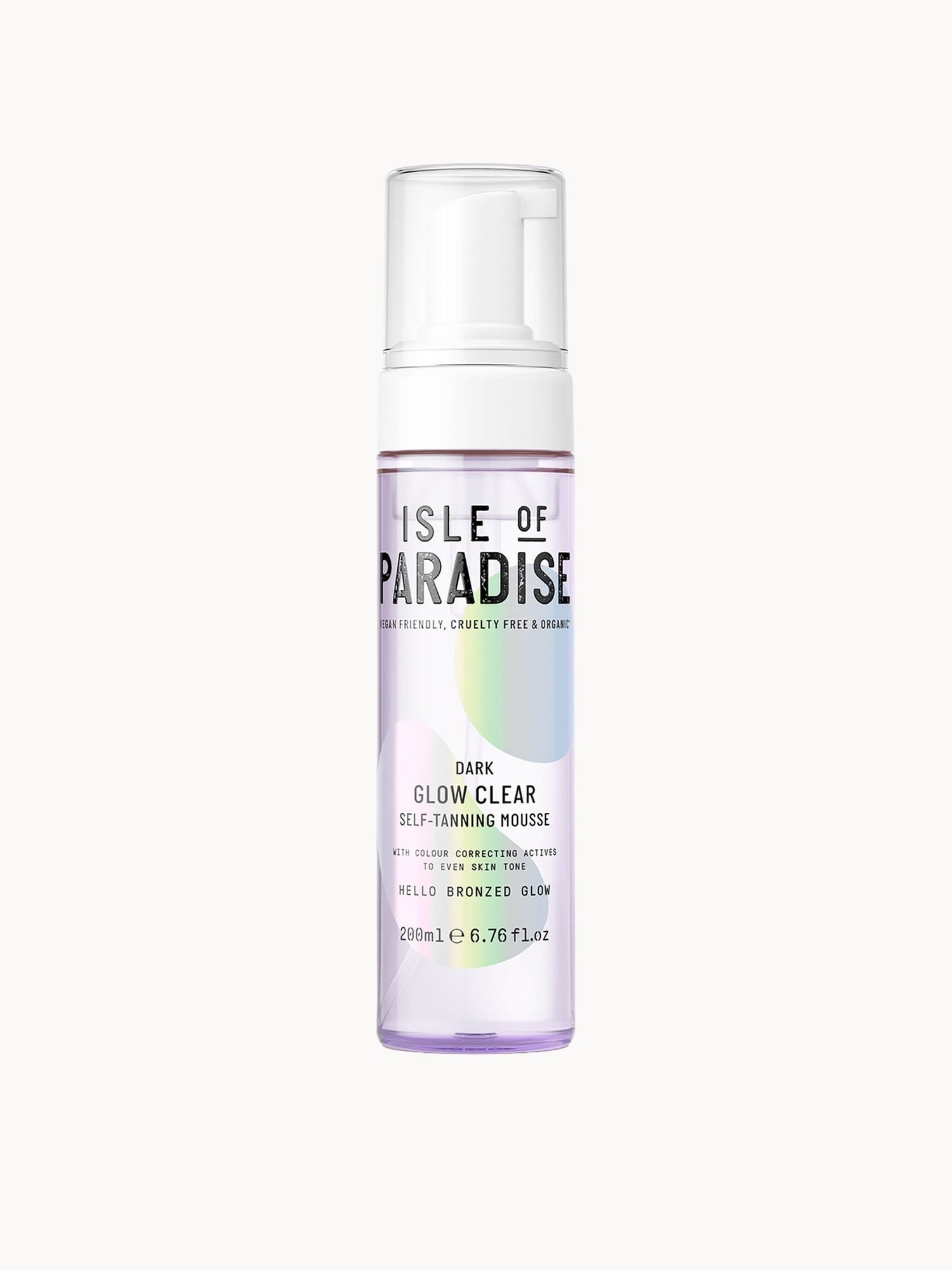 Isle of Paradise Glow Clear Self-Tanning Mousse - Dark 200ml