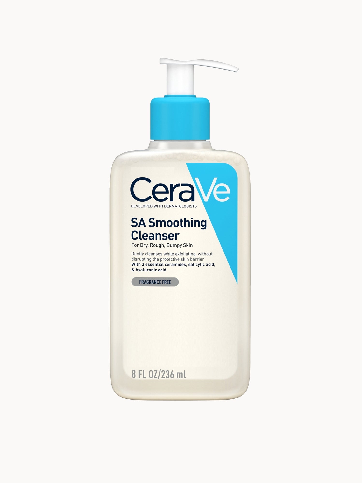CeraVe SA Smoothing Cleanser with Salicylic Acid for Dry, Rough & Bumpy Skin 236ml