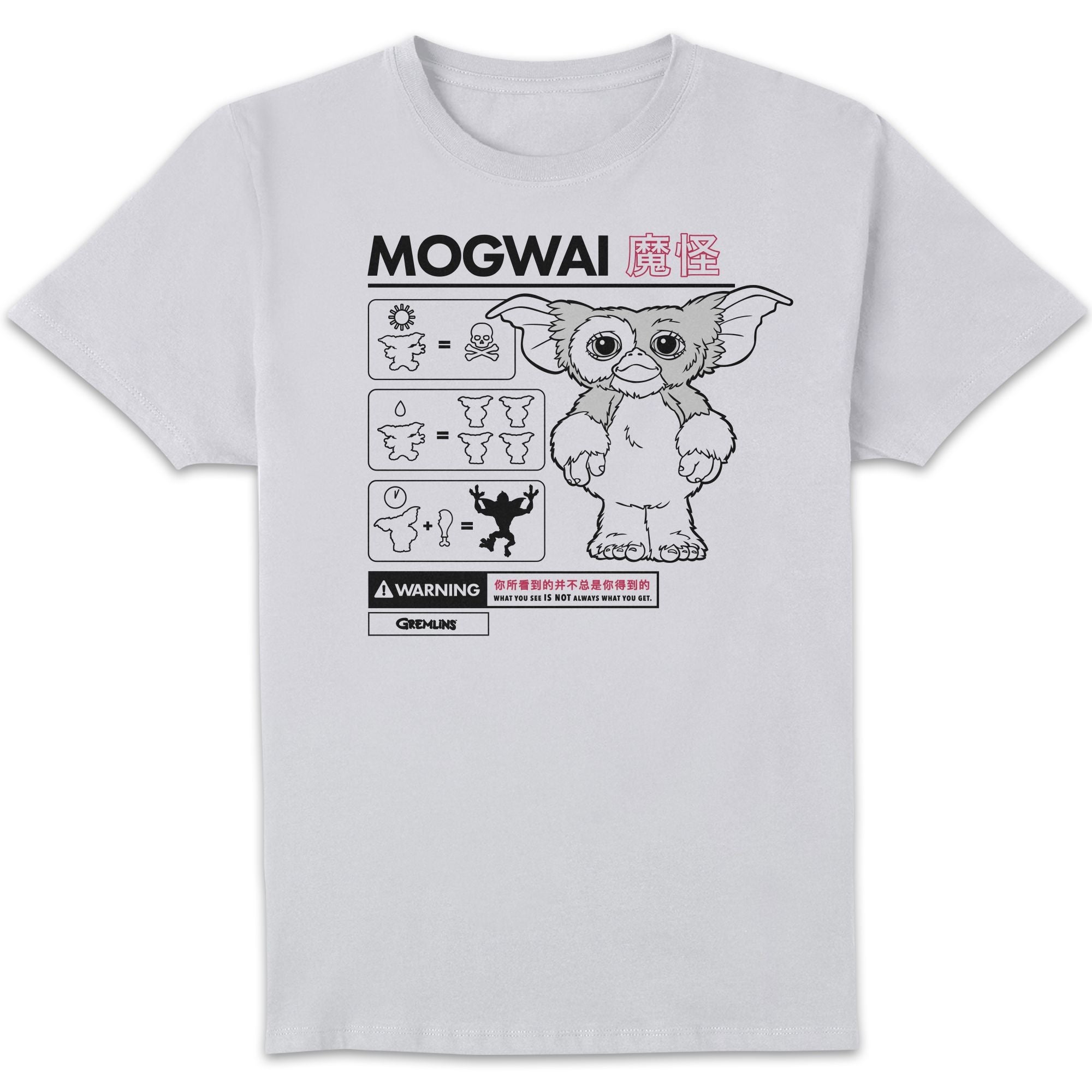 Gremlins Mogwai Instructional Men's T-Shirt - White - S