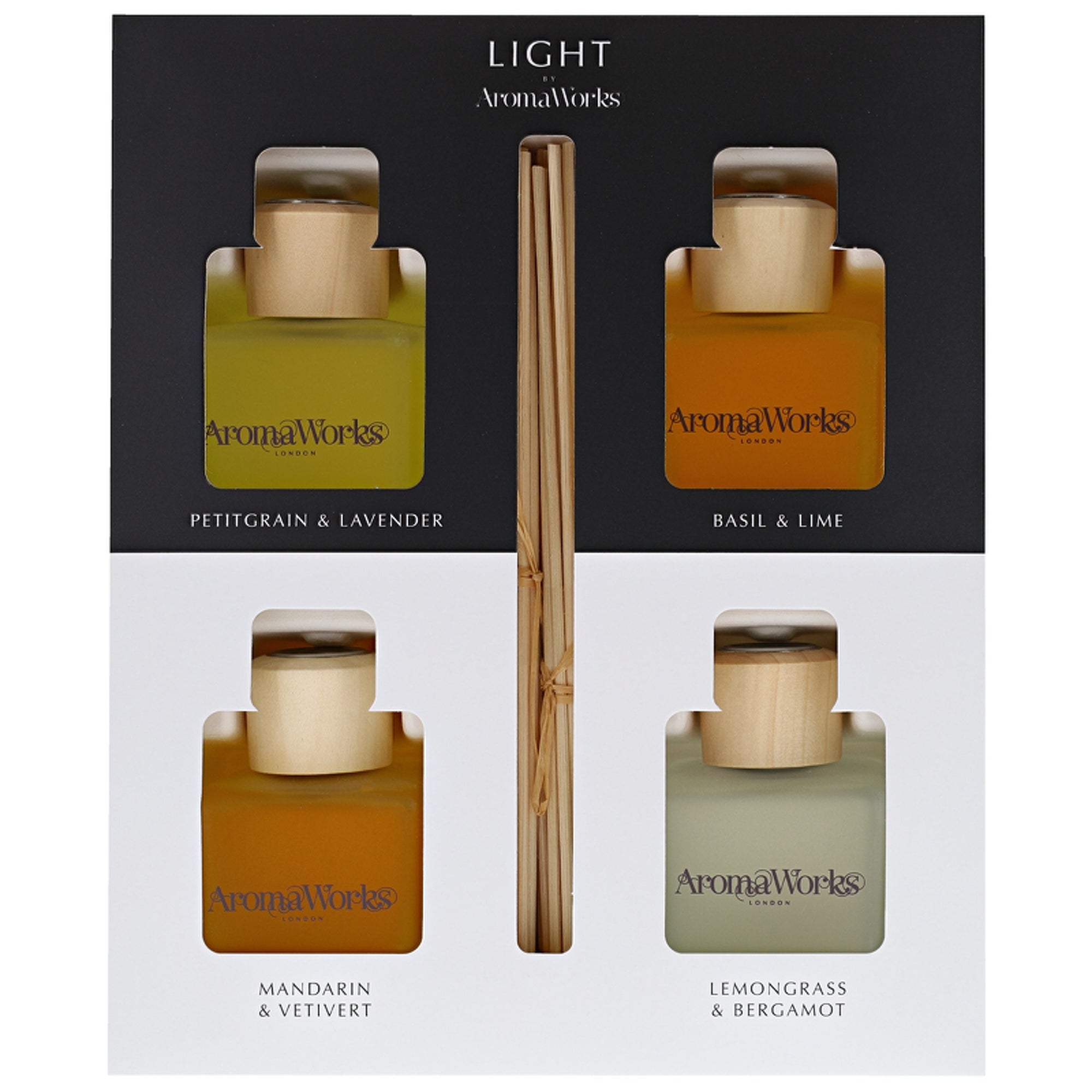 AromaWorks Gifts & Sets Reed Diffuser Set 4 x 100ml | Fragrance Direct