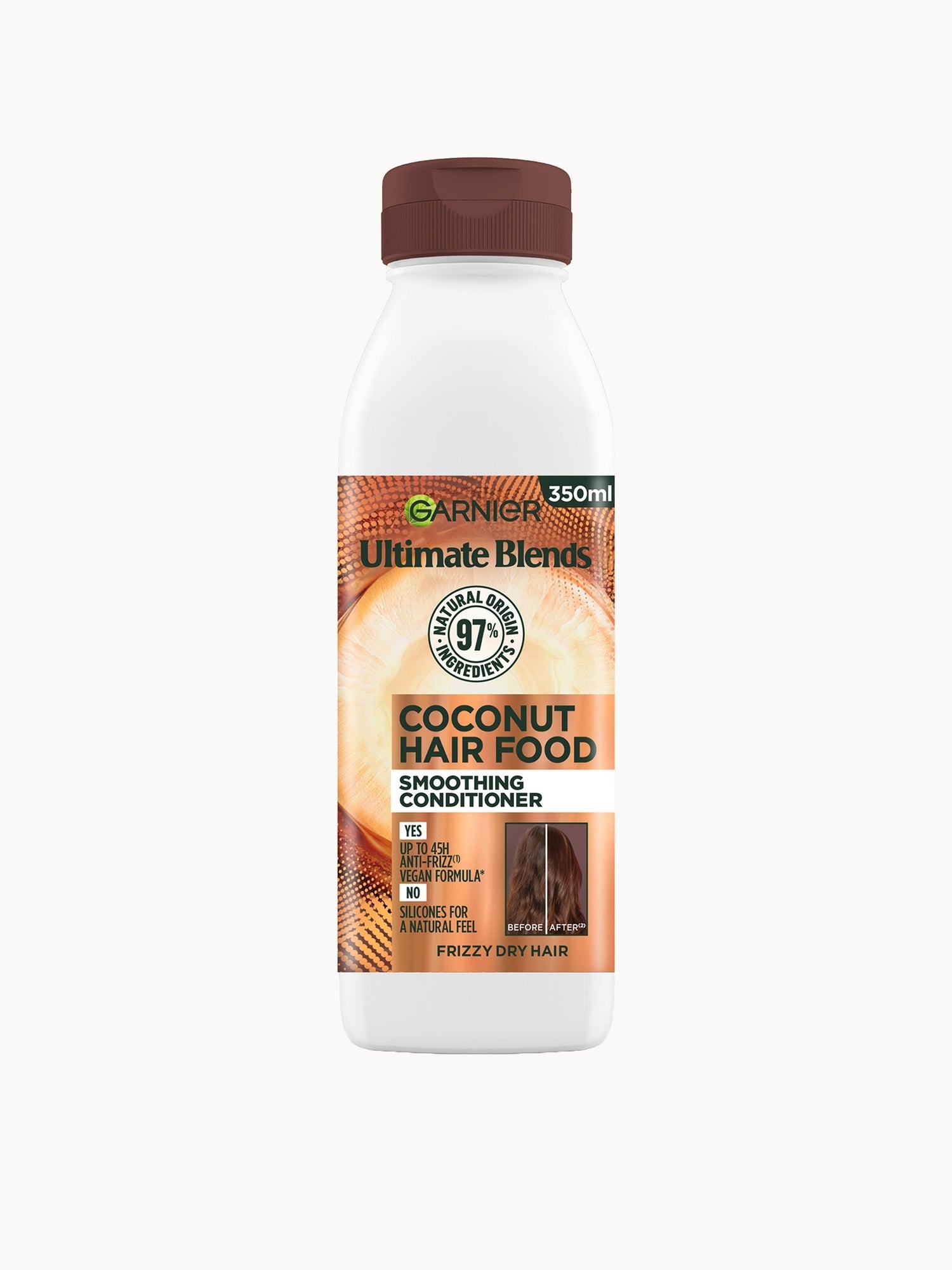 Garnier Ultimate Blends Smoothing Hair Food Coconut Conditioner for Frizzy Hair 350ml