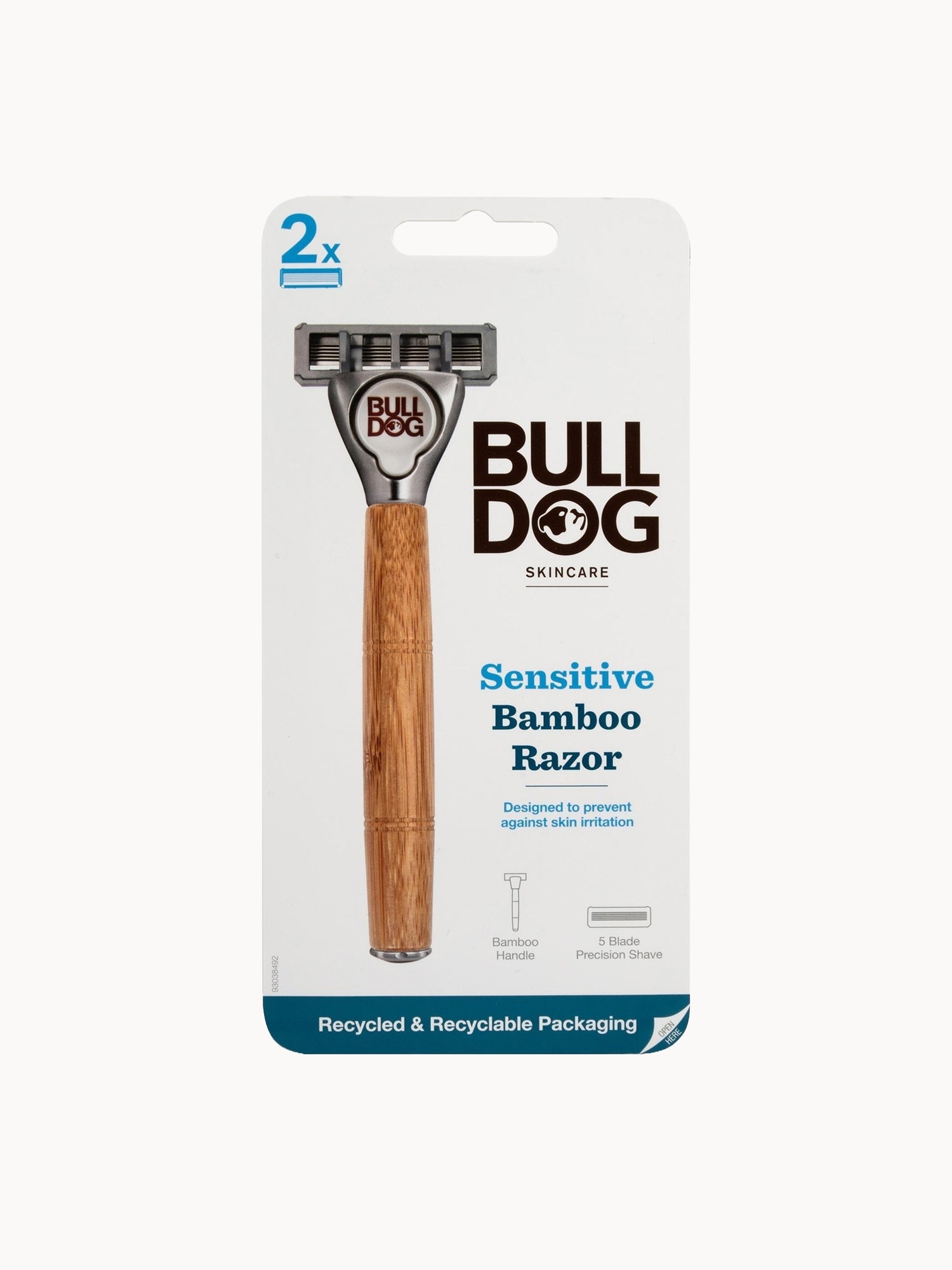 Bulldog Skincare Sensitive Bamboo Razor 66g | LOOKFANTASTIC