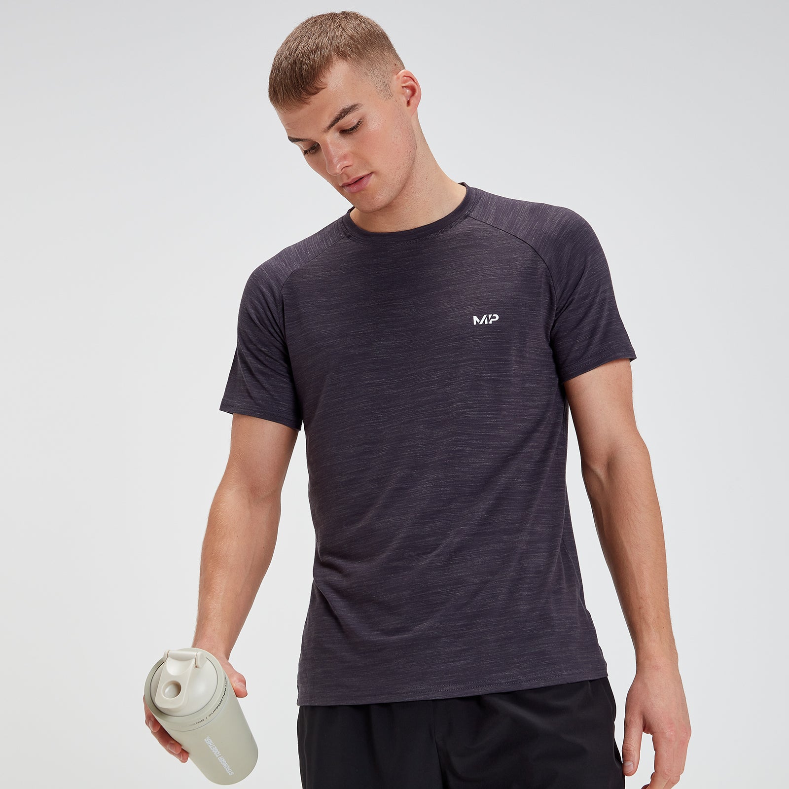 Bsrpolry 6pack Man Sports T-shirt Short Sleeve Crew Neck Gym Running