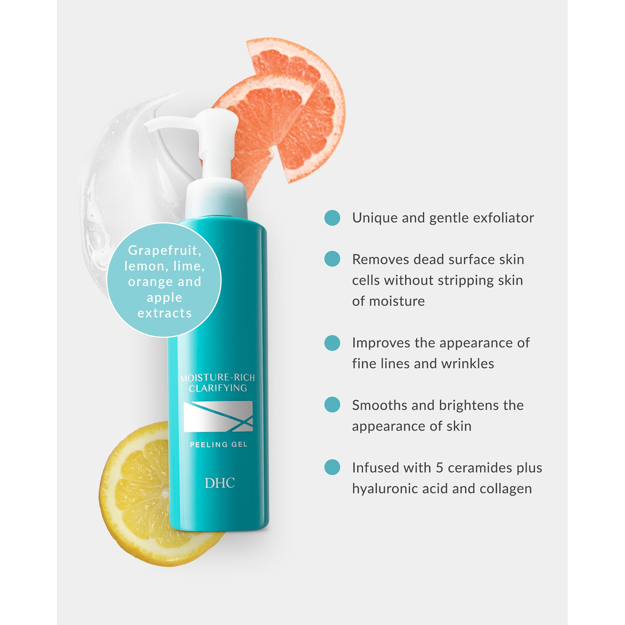 DHC Moisture-Rich Clarifying Peeling Gel Exfoliator - 4.9 oz