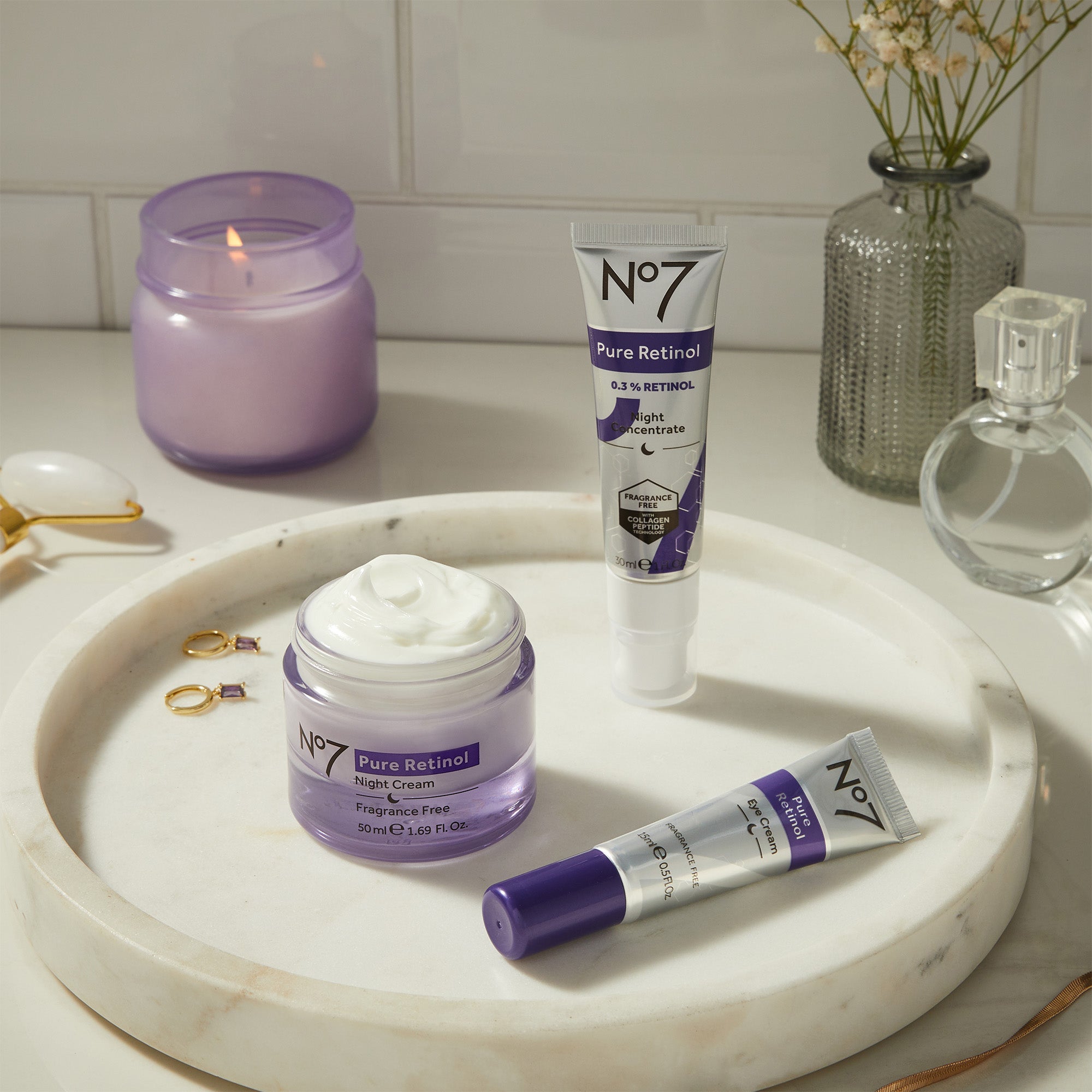 PURE RETINOL　ハイクラスモイストエッセンス　レチノール　7本セット Pure Retinol Night Collection | No7 US