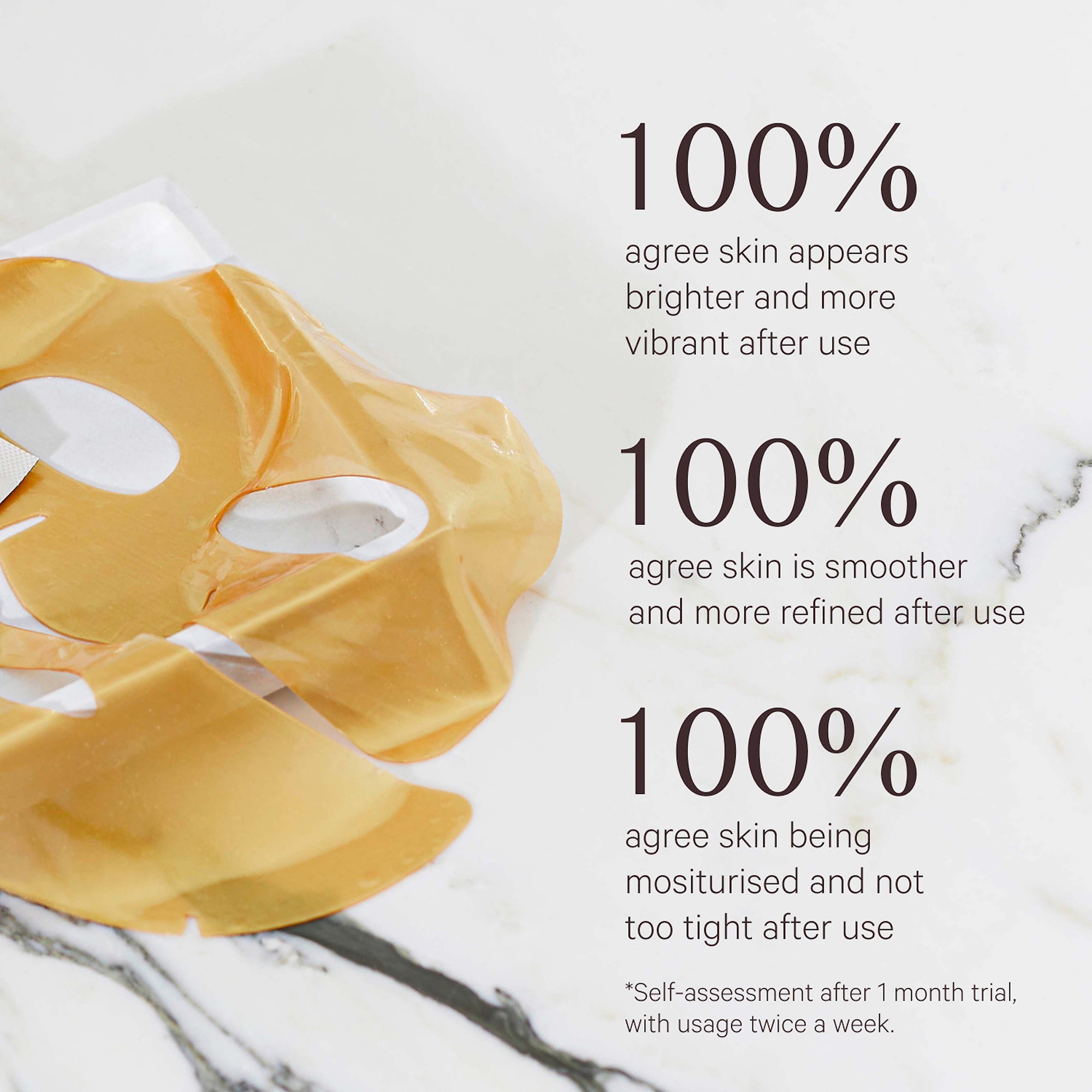 MZ SKIN Hydra-Lift Golden Facial Treatment Mask (Pack of 5