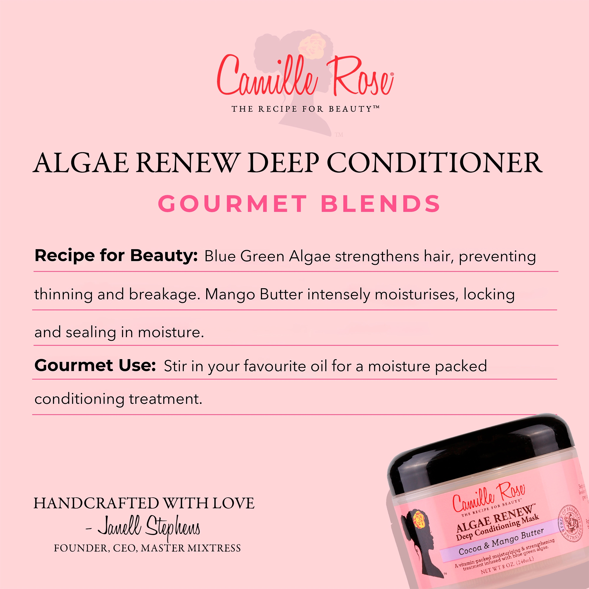 Camille Rose Algae Renew Deep Conditioner 240ml