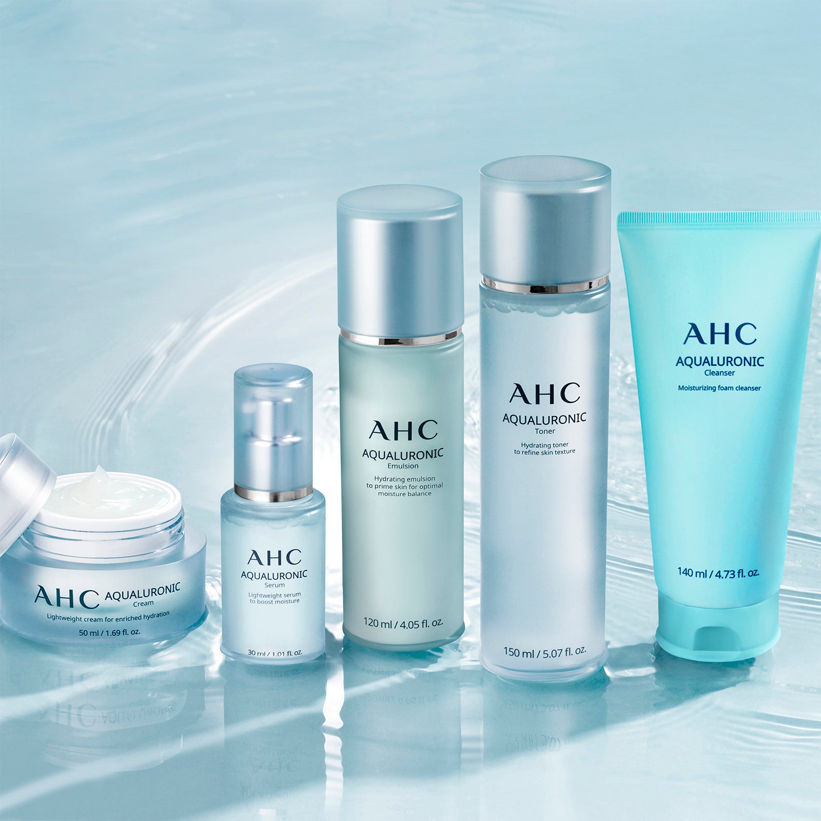 AHC Hydrating Aqualuronic Emulsion Face Lotion 120ml | LOOKFANTASTIC