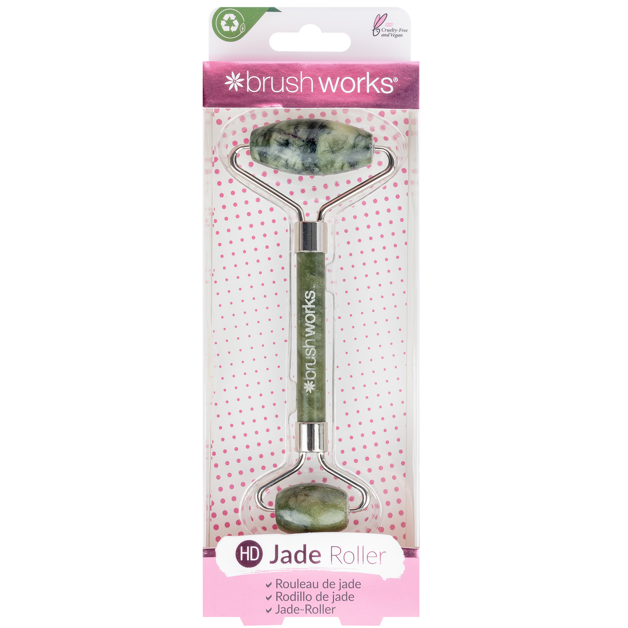 brushworks HD Jade Roller LOOKFANTASTIC