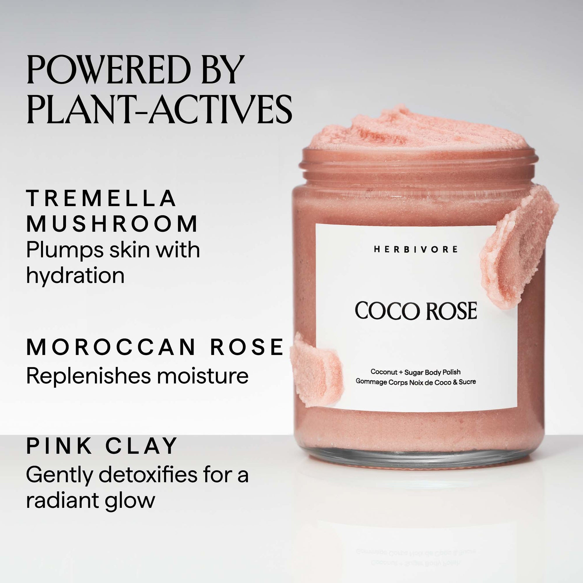 Herbivore Botanicals Coco Rose Coconut Oil Body Polish (8 oz