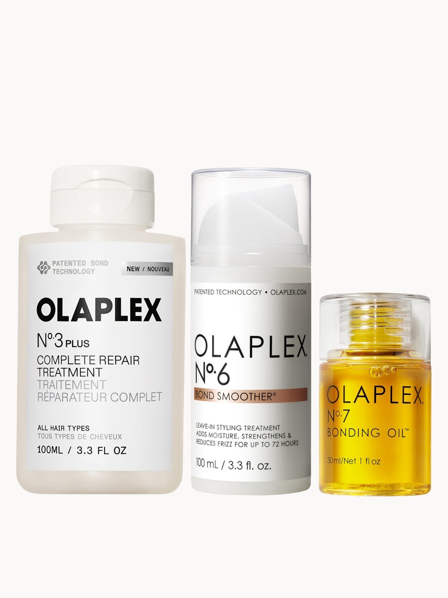 オラプレックス No.6×3 &No.7×1 Olaplex No.3, No.6 and No.7 Bundle | LOOKFANTASTIC