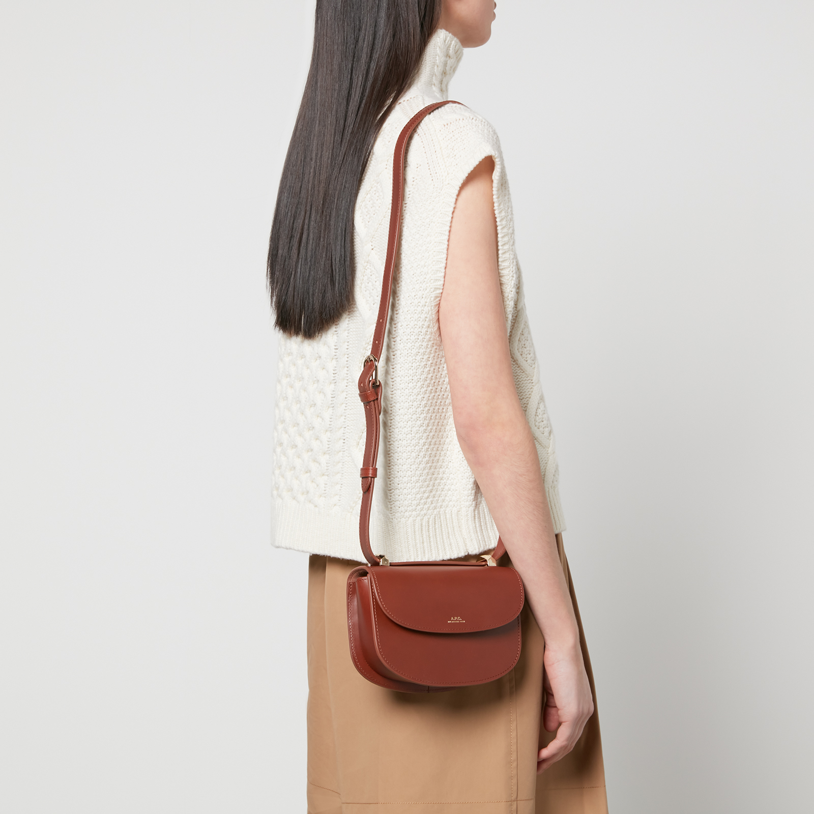 A.P.C. Women s Geneve Mini Bag Hazelnut Coggles