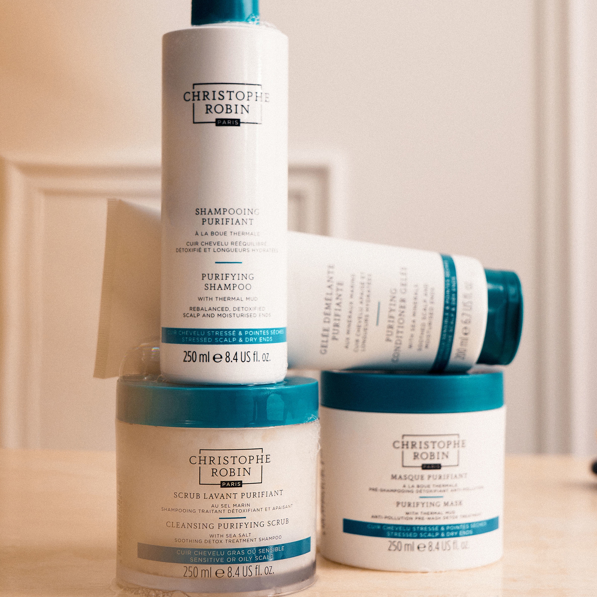 Christophe Robin Purifying Shampoo with Thermal Mud 250ml | Dermstore