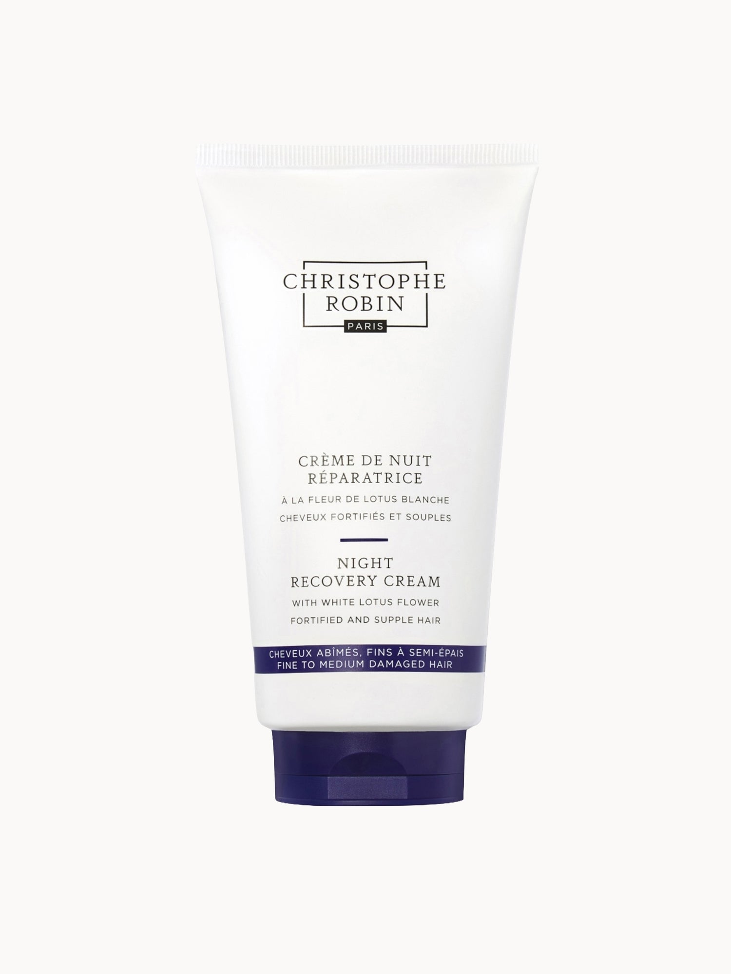 Christophe Robin Night Recovery Cream with White Lotus Flower 150ml