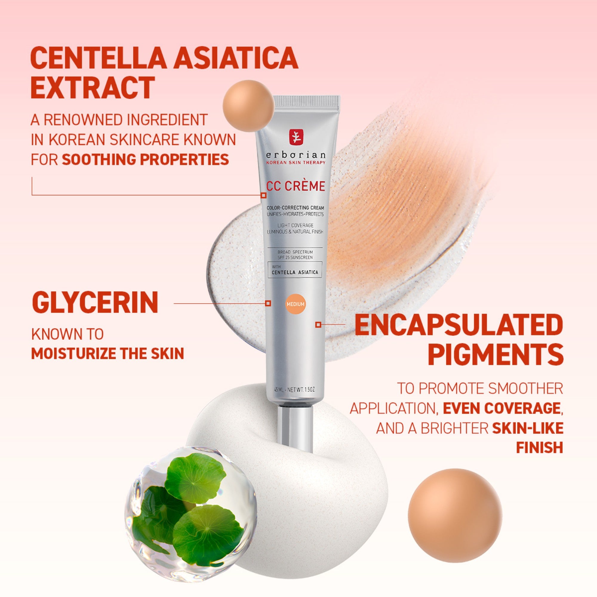 Erborian Travel Size CC Cream Color-Corrector (Various Shades