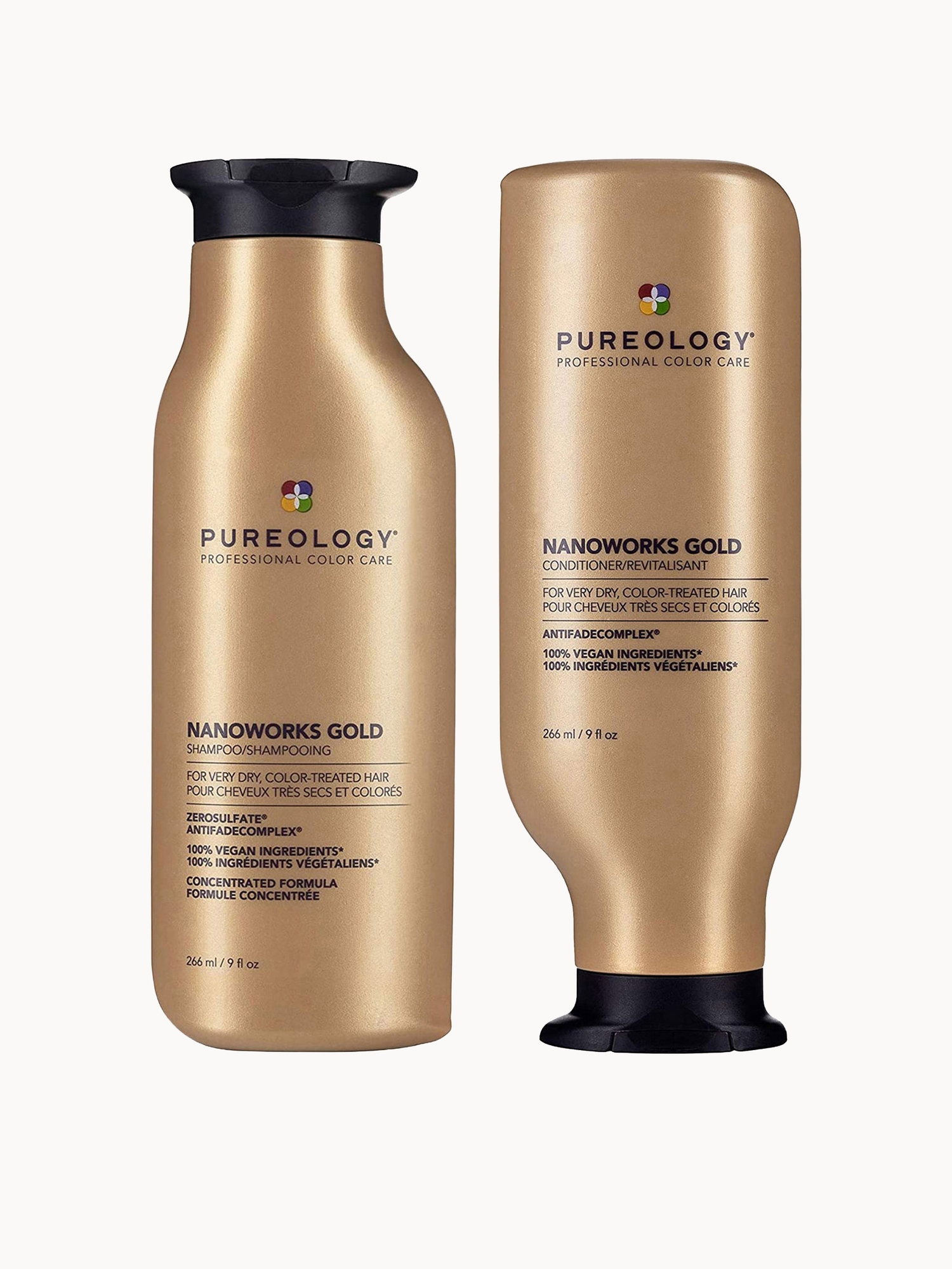 Pureology: Pureology Nanoworks Gold Shampoo and Conditioner Bundle for Dry, Tired Hair, Sulphate Free for a Gentle Cleanse