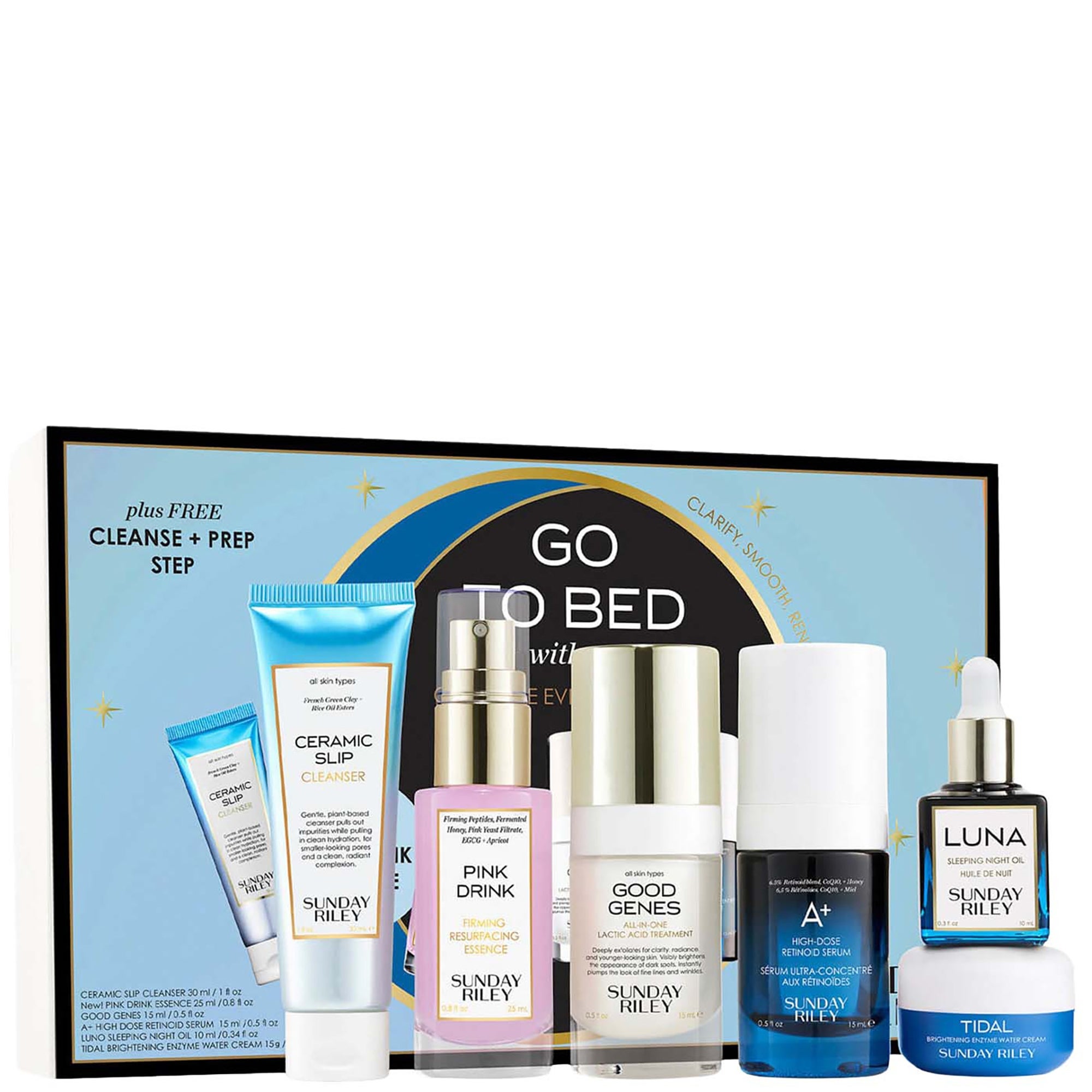 Sunday Riley Go To Bed With Me: Complete Evening Skincare Routine 