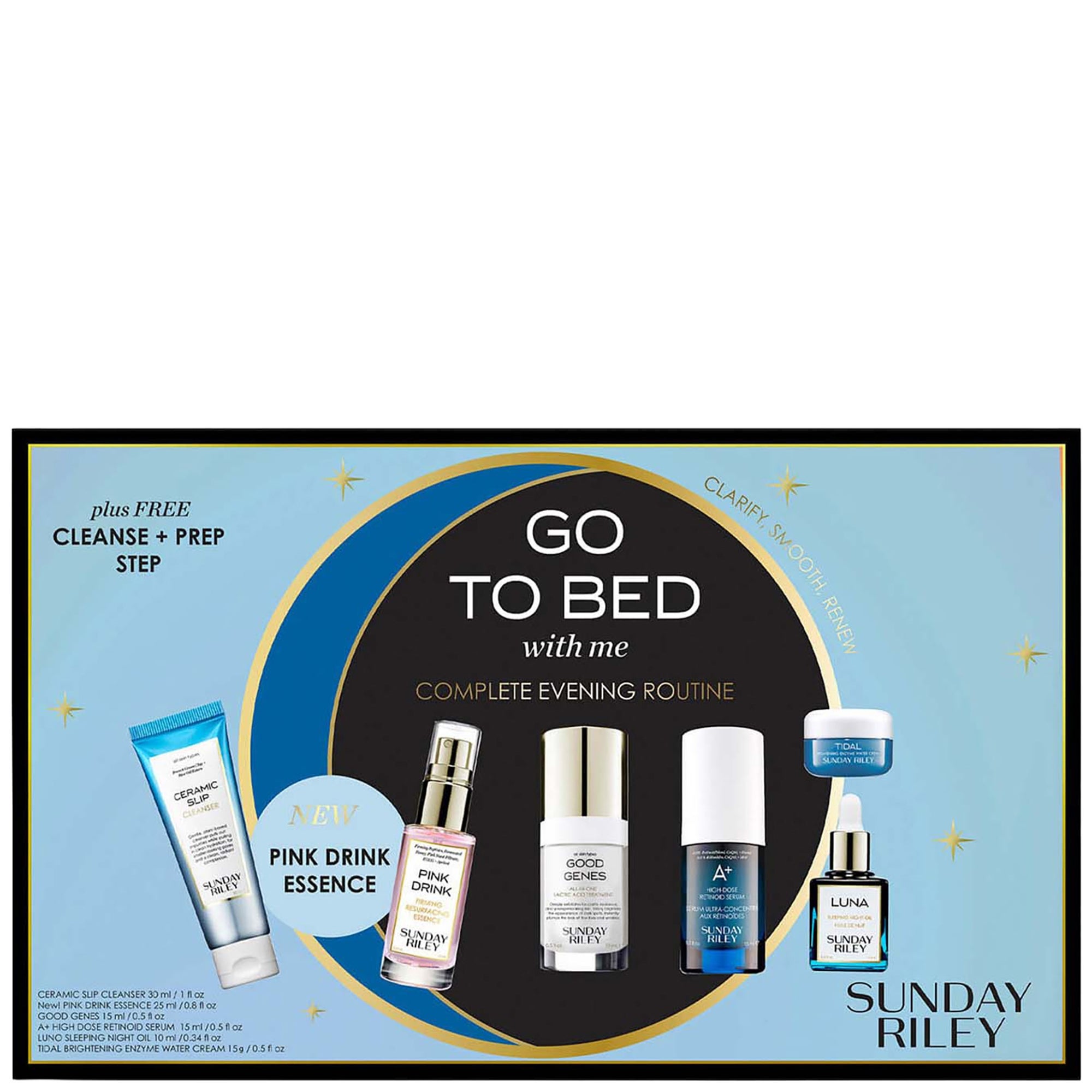 Sunday Riley Go To Bed With Me: Complete Evening Skincare Routine 