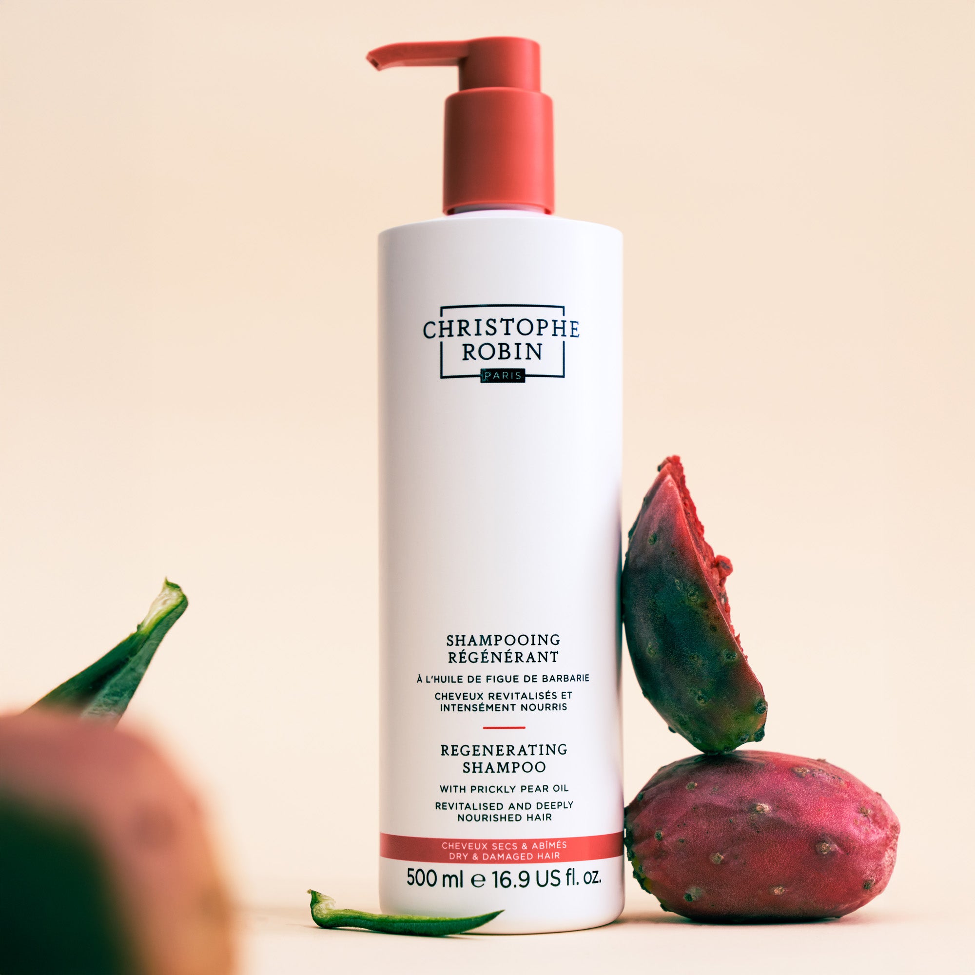 Regenerating Shampoo with Prickly Pear Oil 500ml | Christophe Robin