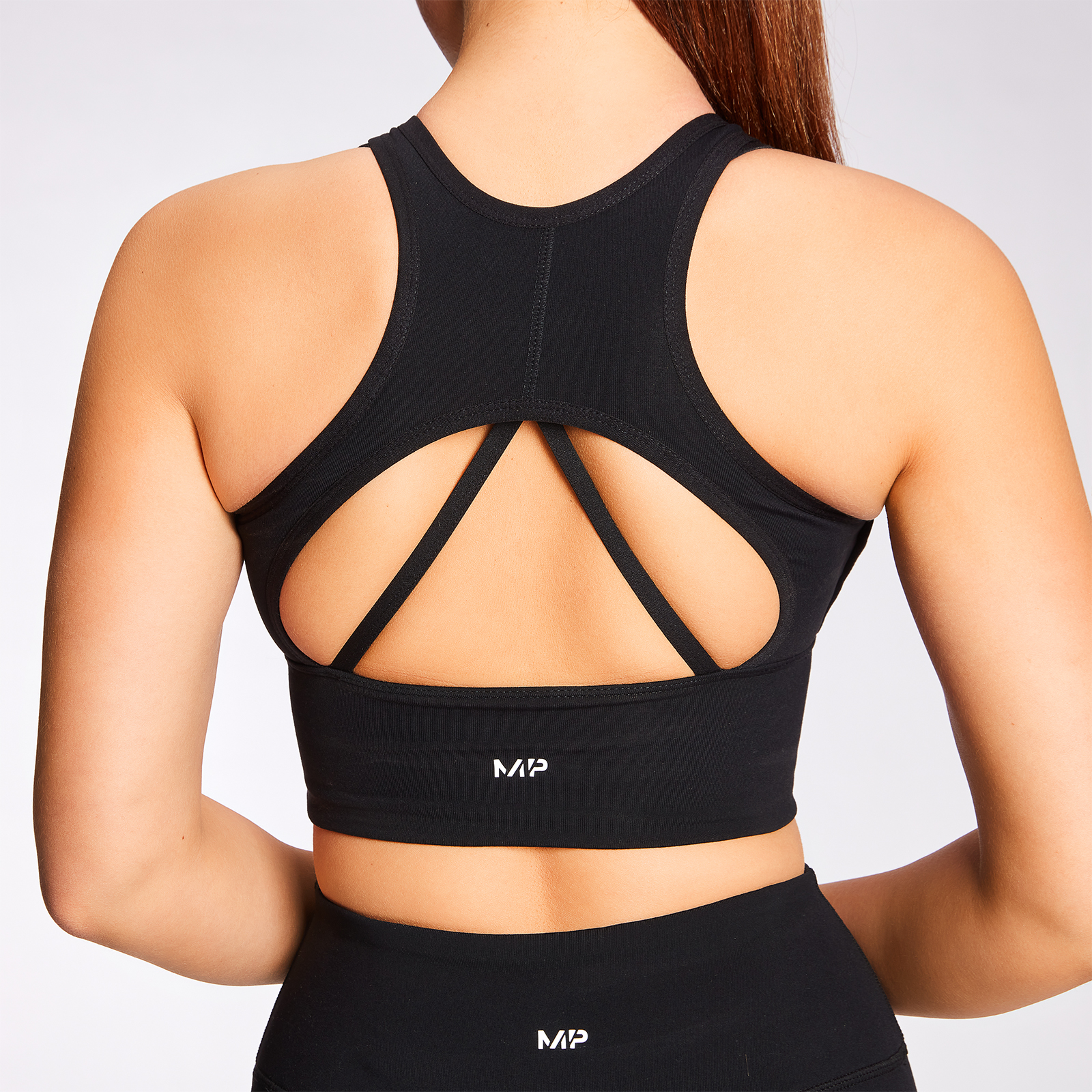 MP Women's Power Longline Sports Bra｜ブラック｜MYPROTEIN™（マイ