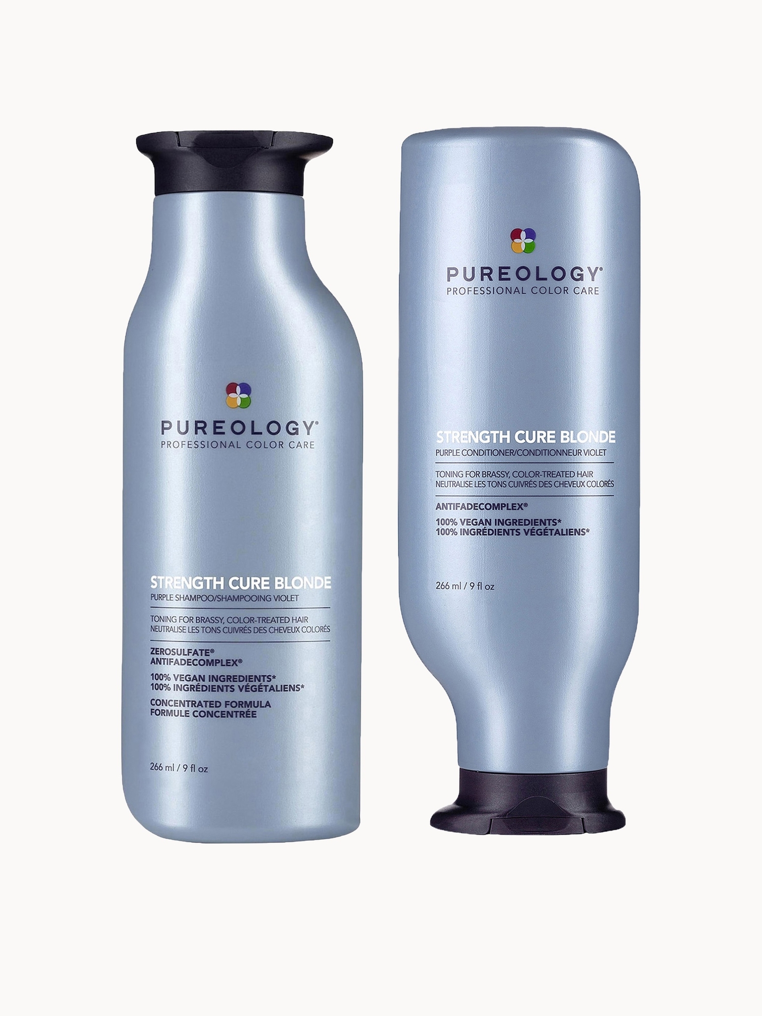 Pureology: Pureology Strength Cure Blonde Shampoo and Conditioner Strengthening Bundle for Damaged, Blonde Hair with Vegan Formulas