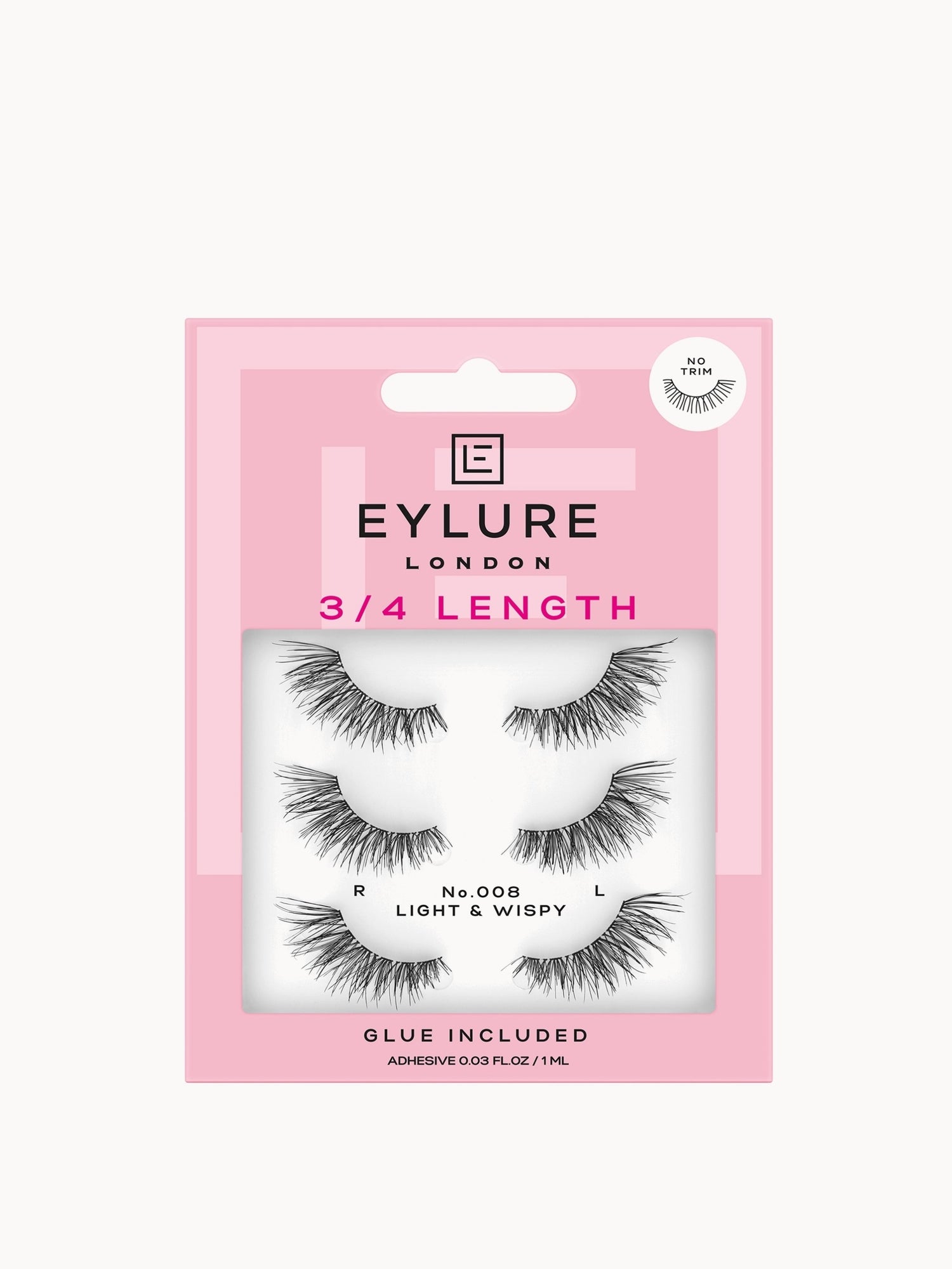 Eylure False Lashes - Fluttery Light No. 008 Multipack