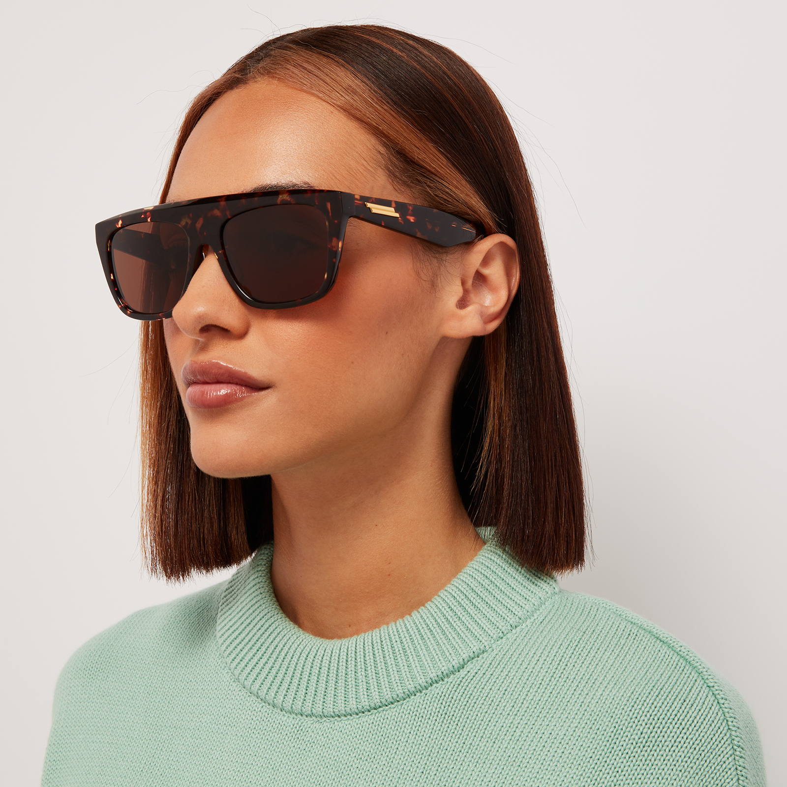 Bottega veneta discount flat top sunglasses