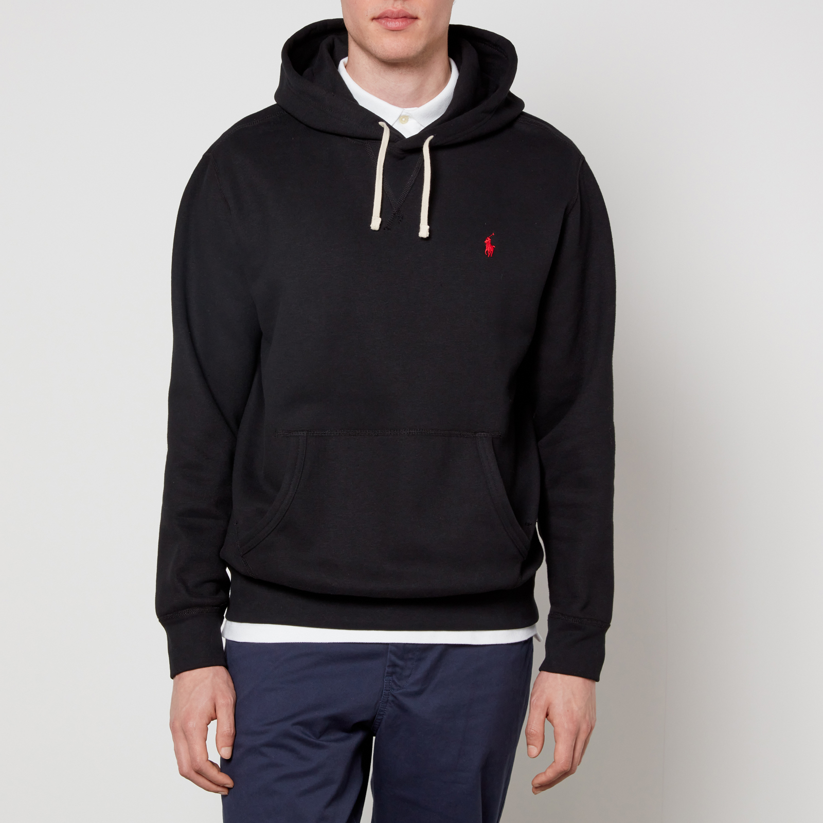 Polo Ralph Lauren Logo-Embroidered Cotton-Jersey Hoodie | Coggles