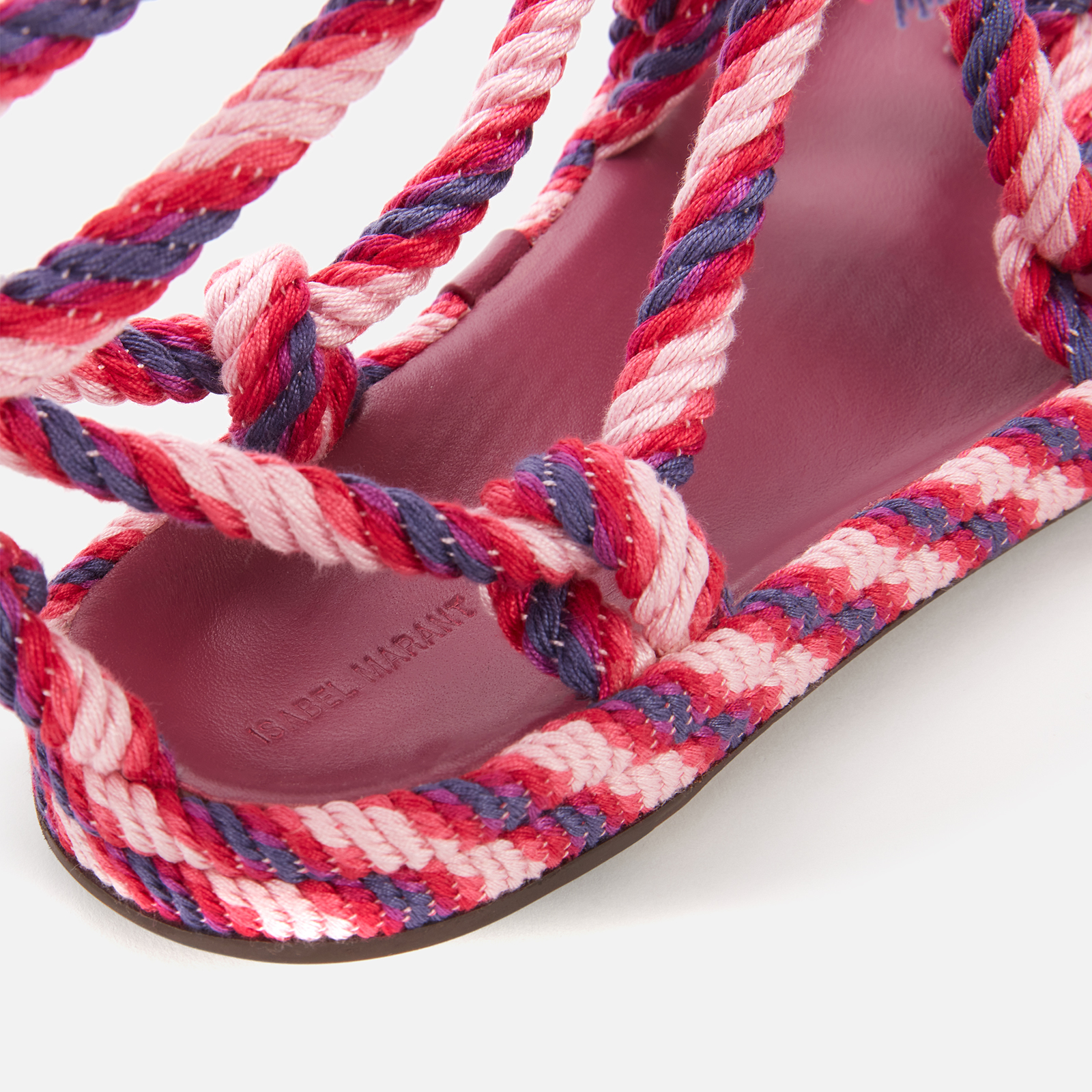 【関税・送料込み】ISABEL MARANT SANDALS BLUE PINK ROPE EROL ISABEL MARANT Erol Rope Sandals | Blue | FARFETCH