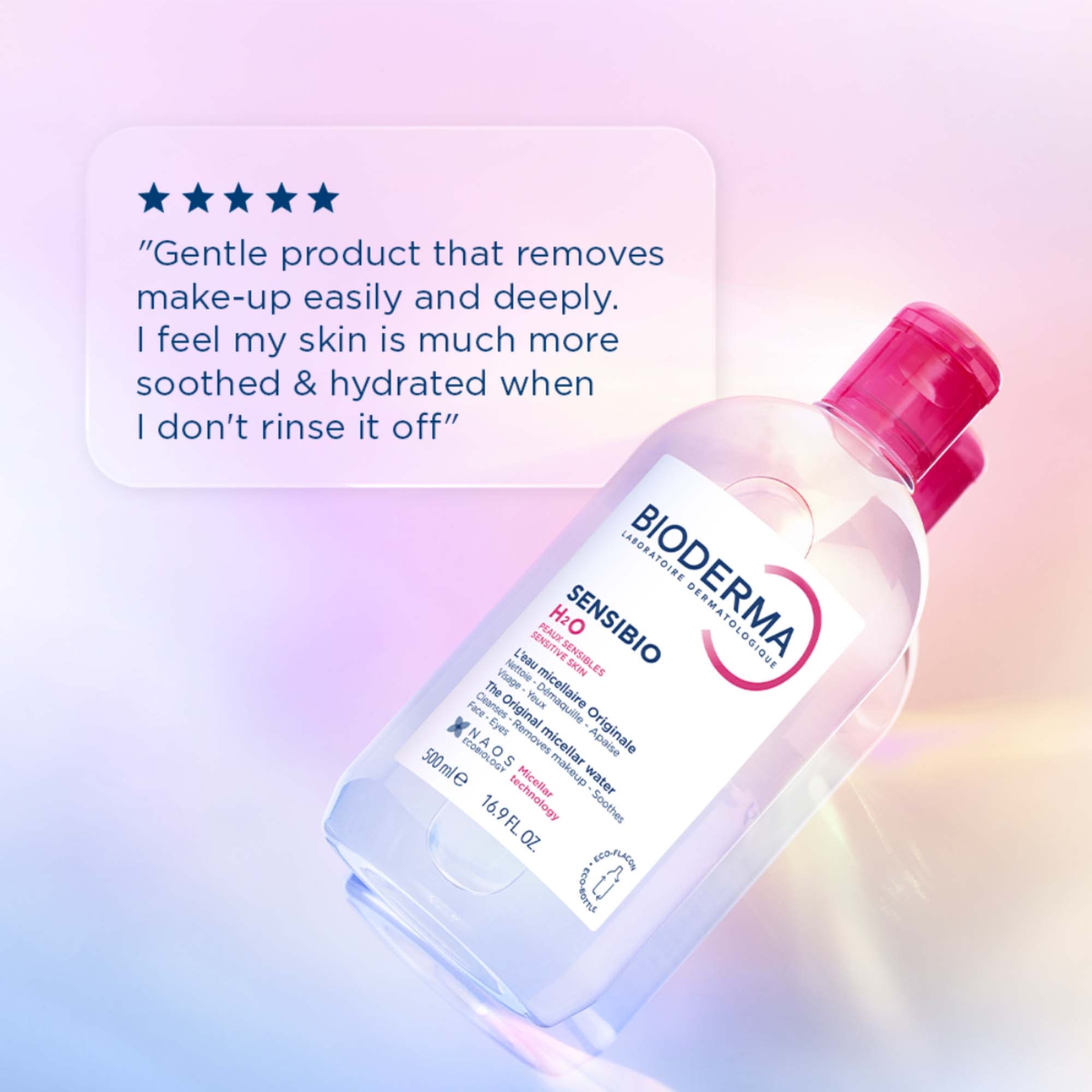 Bioderma Sensibio H2O Micellar Water Duo 16.9 oz (Worth $40.00
