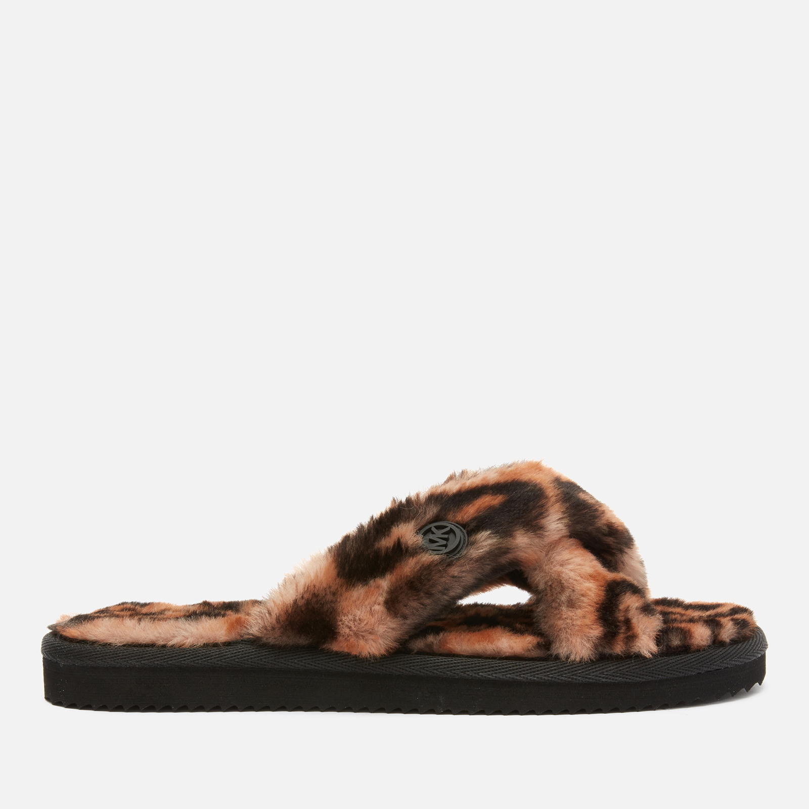 Michael kors 2024 leopard slippers