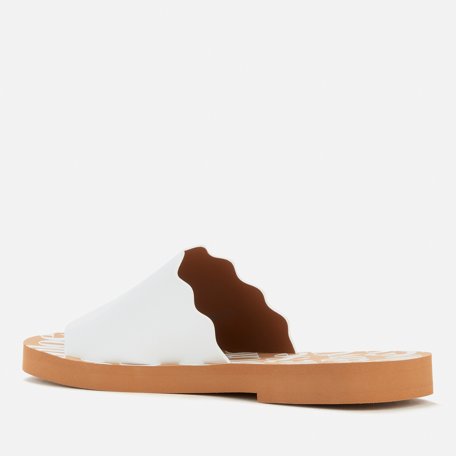 See By Chloé Women's Essie Leather Slide Sandals - White
