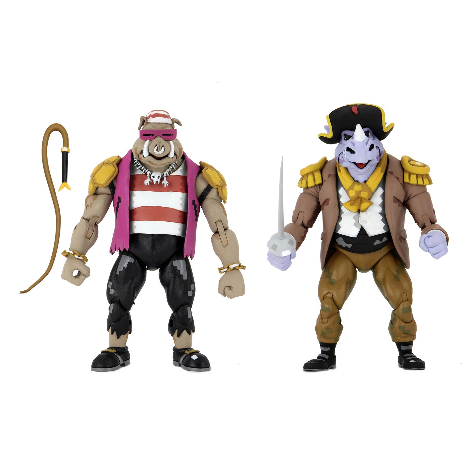 NECA Teenage Mutant Ninja Turtles Turtles In Time Pirate Bebop and