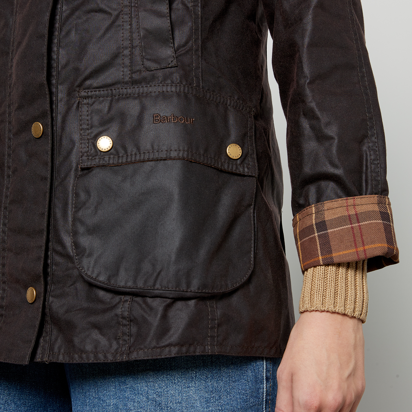 Barbour beadnel ブラウンジャケット UK8(日本サイズS〜M) Barbour バブアー BARBOUR ジャケット ラスティックブラウン