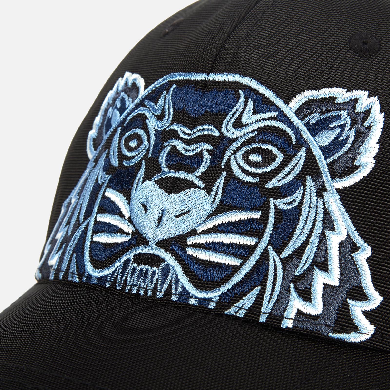 キャップ Kenzo Tiger Embroidered Curved Peak Cap KENZO Men's Kampus Canvas Tiger Cap - Black | Coggles