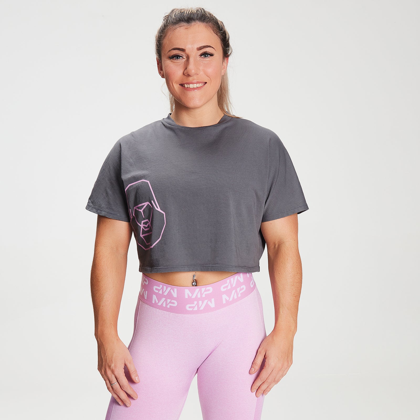 MP X Zack George Women's Crop T-Shirt | Pink | MYPROTEIN™