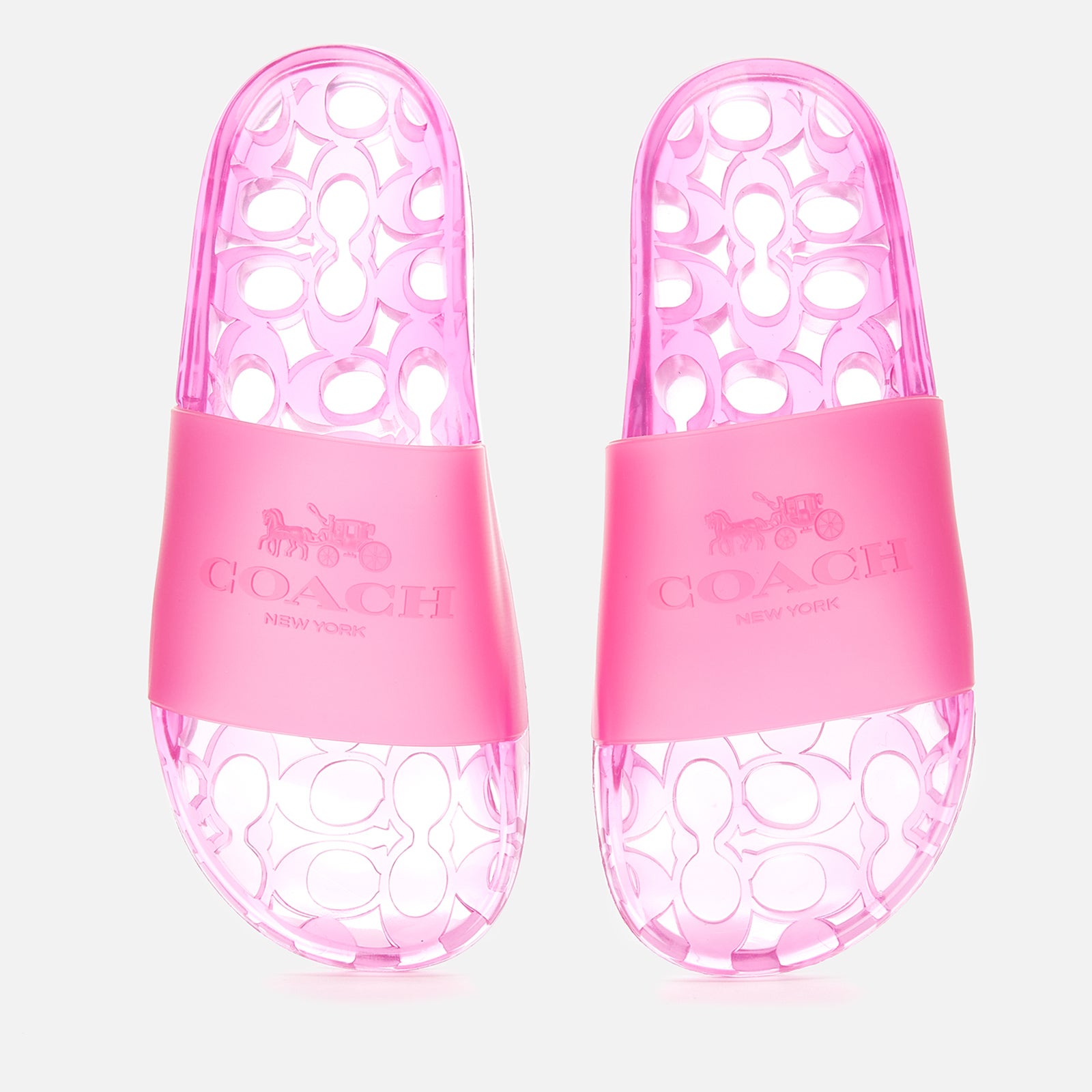 Coach Women's Ulyssa Rubber Slide Sandals - Bold Pink - UK 3 | Allsole
