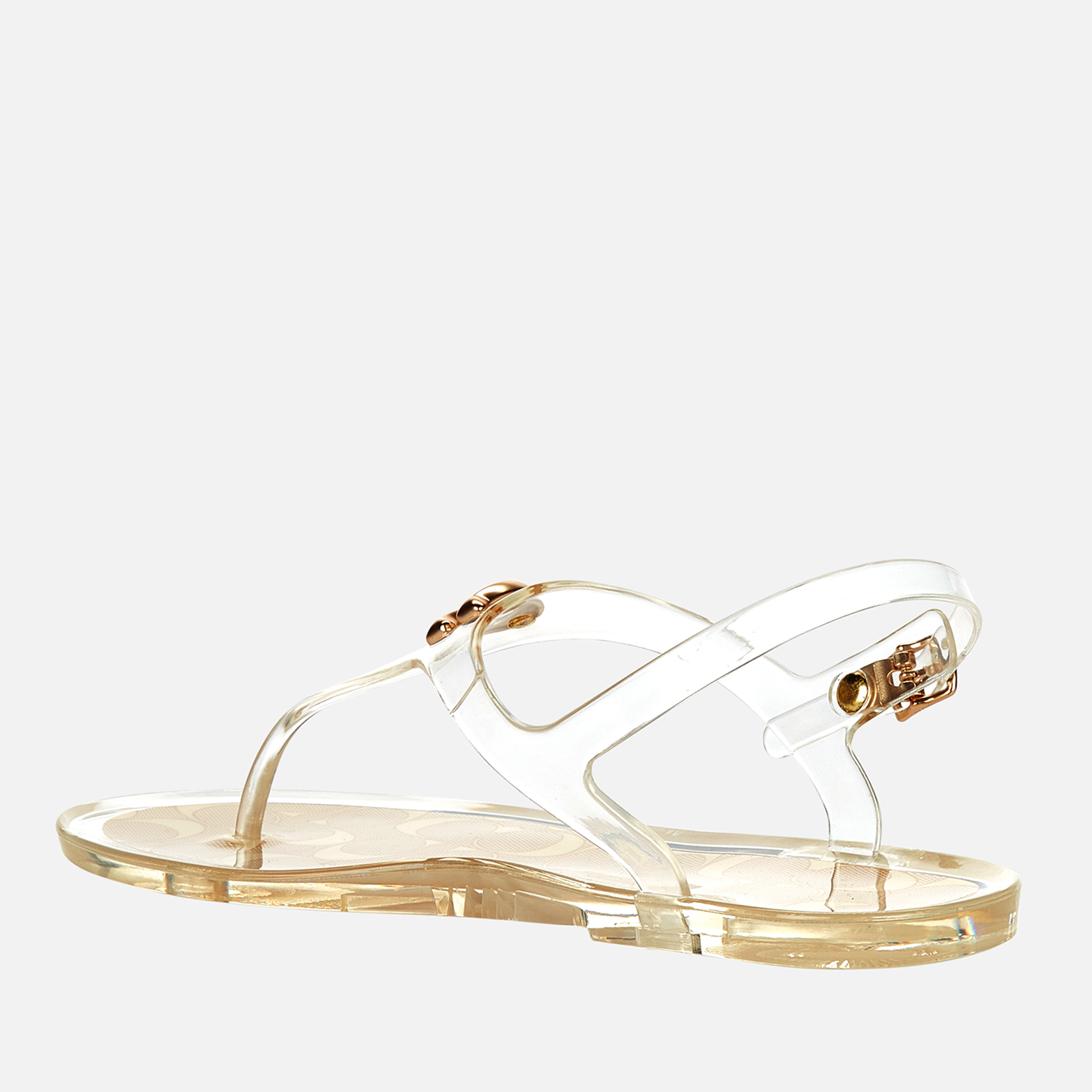 Coach Women s Natalee Rubber Jelly Toe Post Sandals Clear Allsole