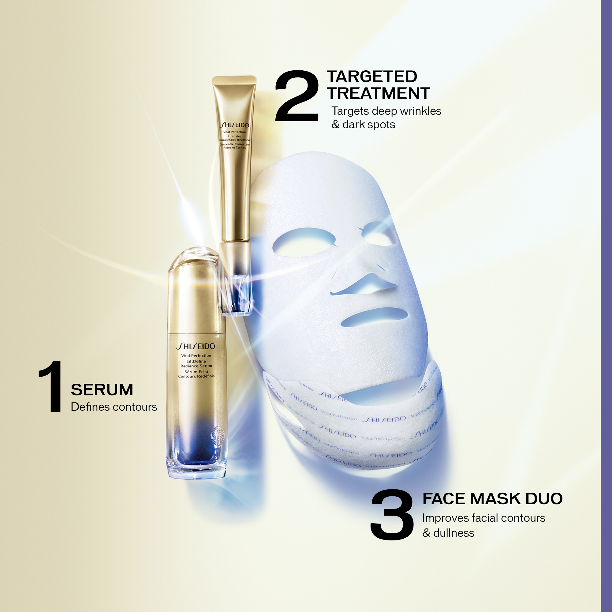SHISEIDO VITAL PERFECTION シートマスク 6枚 LiftDefine Radiance Face Sheet Mask | SHISEIDO