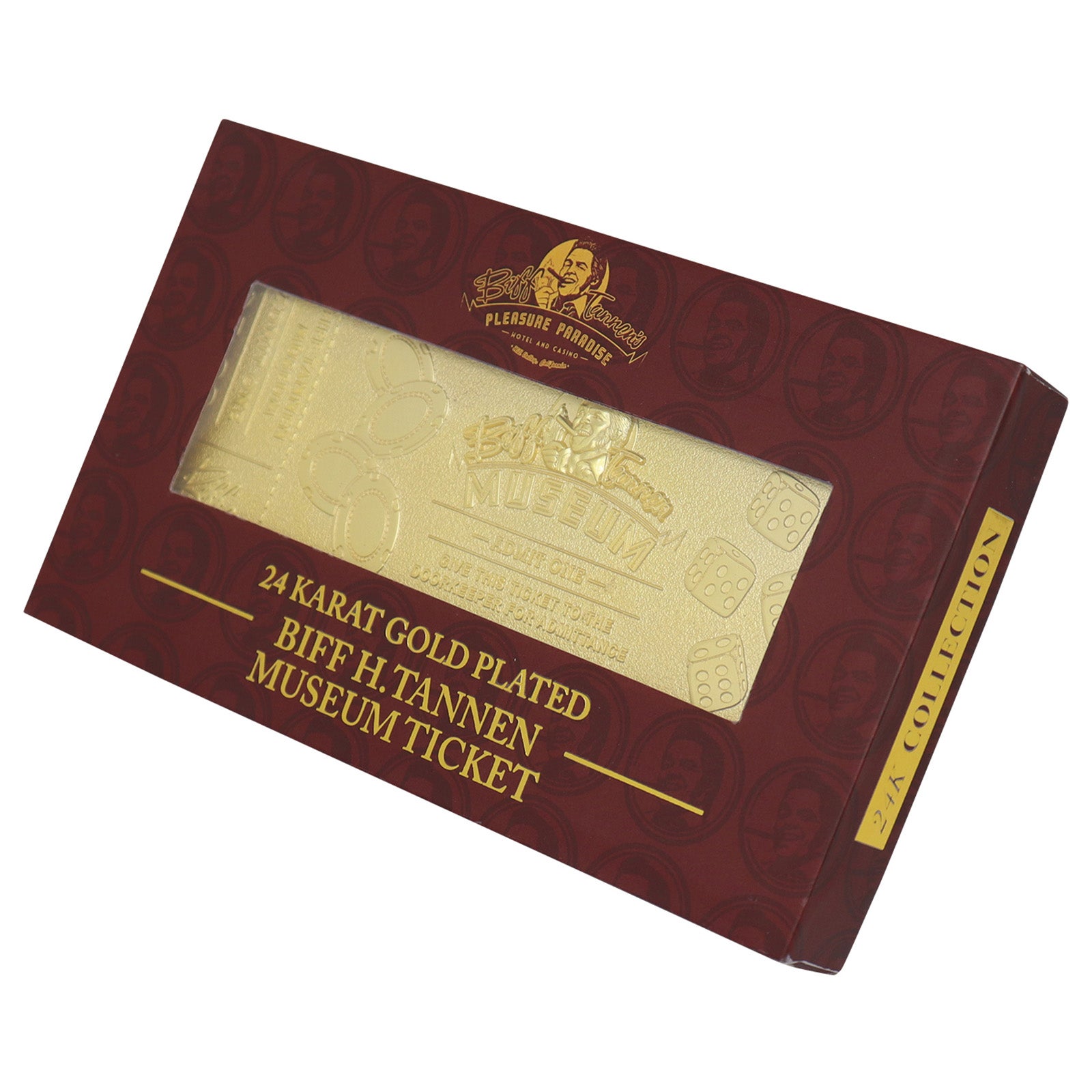古*可様 BACK TO THE FUTURE ゴールデンチケット Back to the Future 24k Gold Plated Biff Tannen Museum Entrance