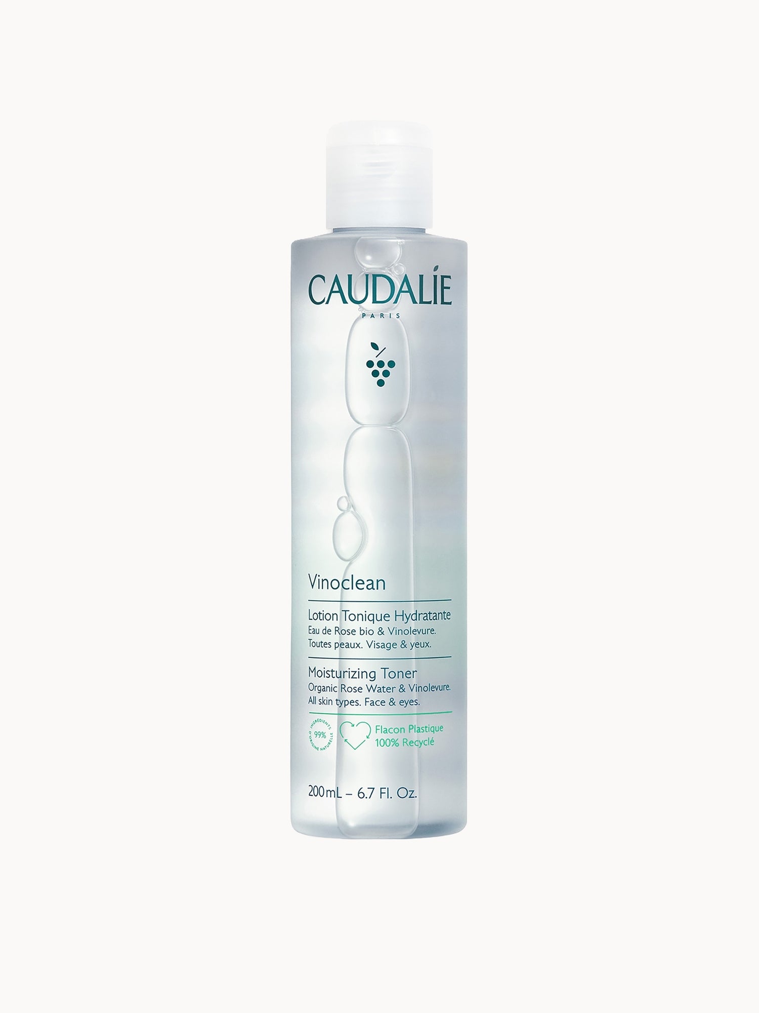 Caudalie Vinoclean Moisturising Toner with Rose Water 200ml