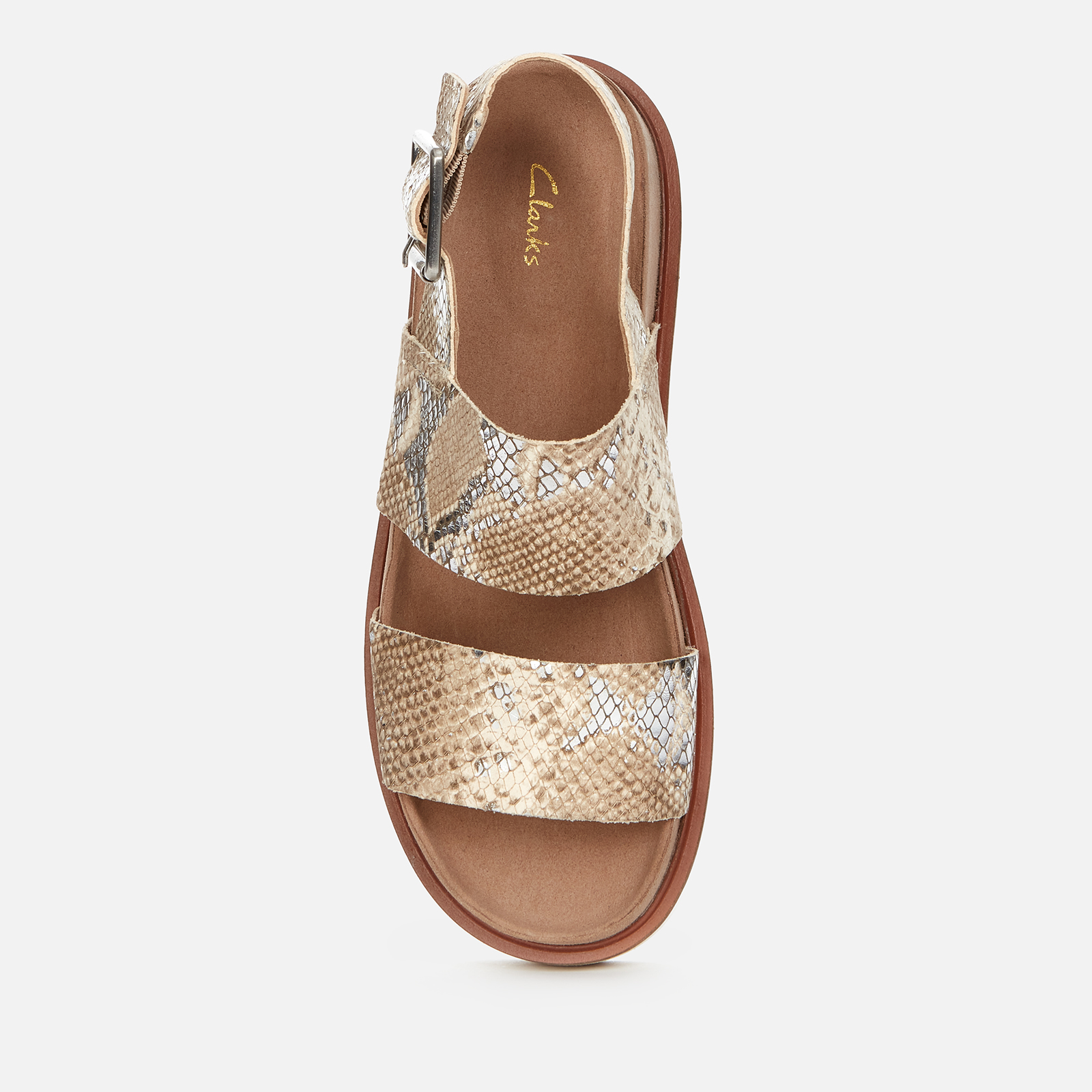 Clarks store snakeskin wedges