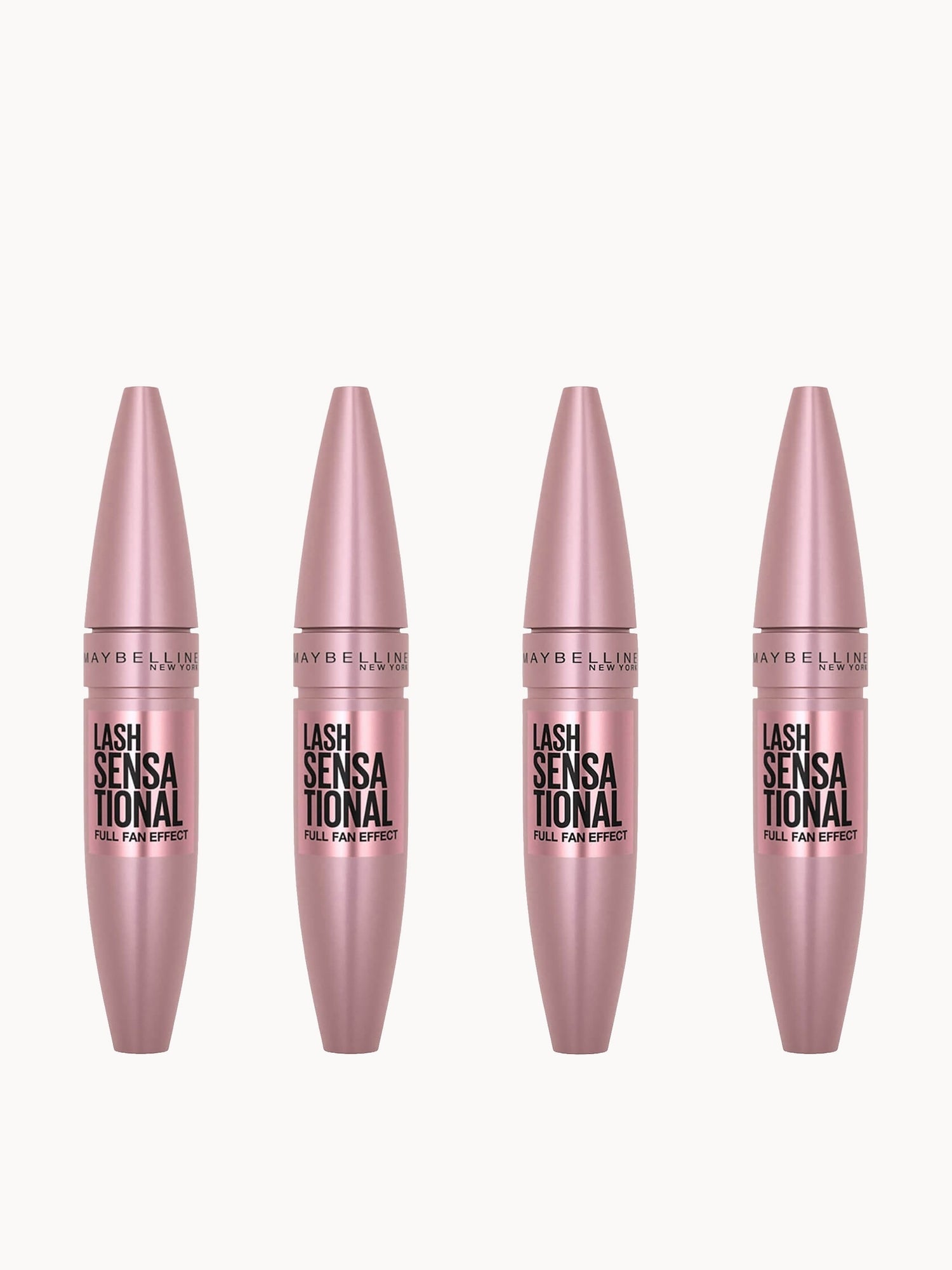 Maybelline Lash Sensational Volumising and Thickening Eyelash Lengthening Mascara - 01 Very Black (Pack of 4)