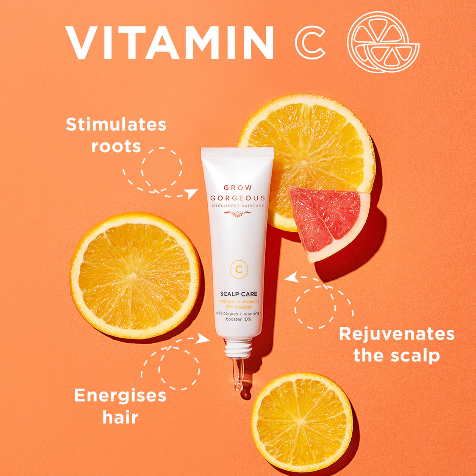 Grow Gorgeous Prebiotic and Vitamin C 10% Booster | Dermstore