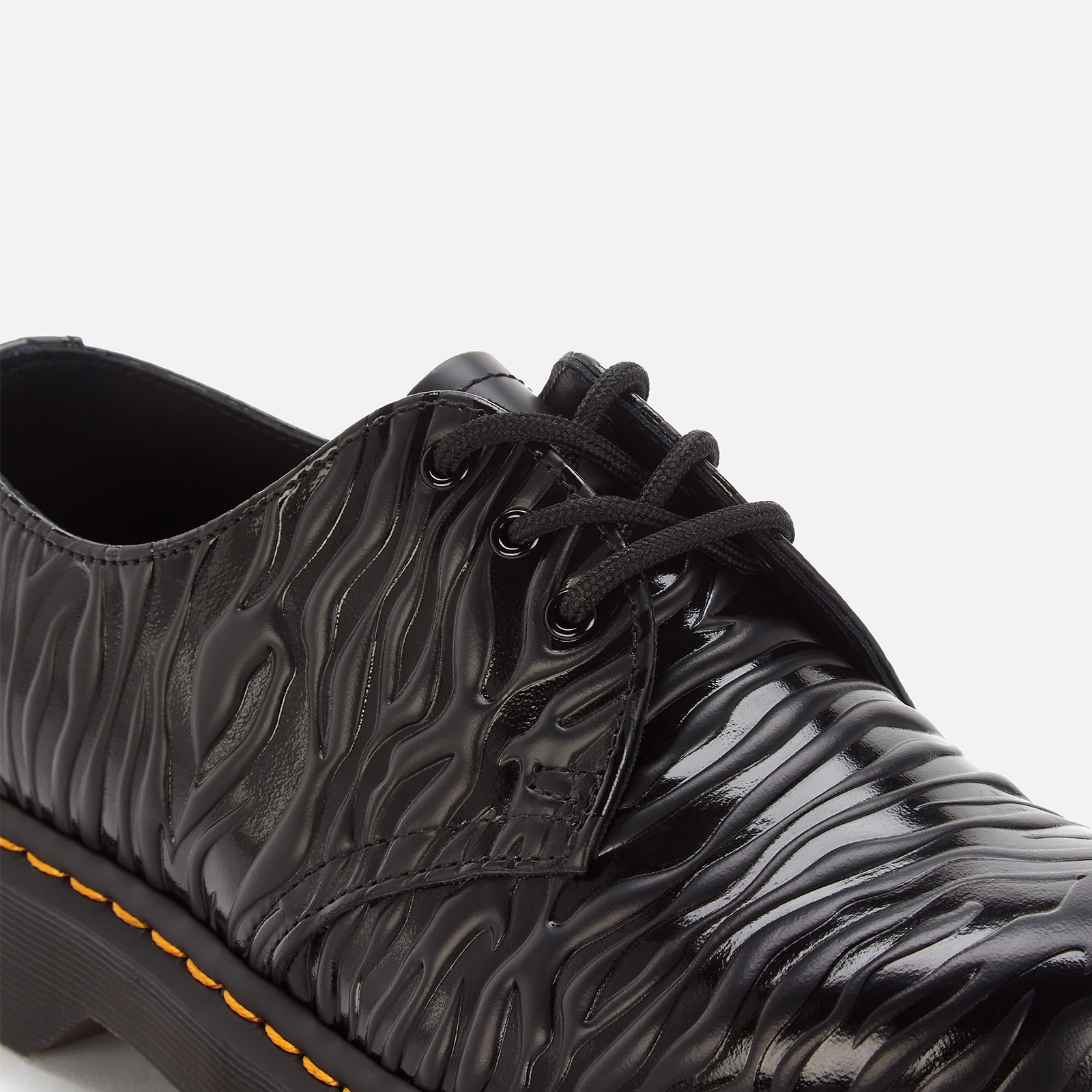 1461 Bex Zebra Emboss Leather Oxford Shoes in Black | Dr
