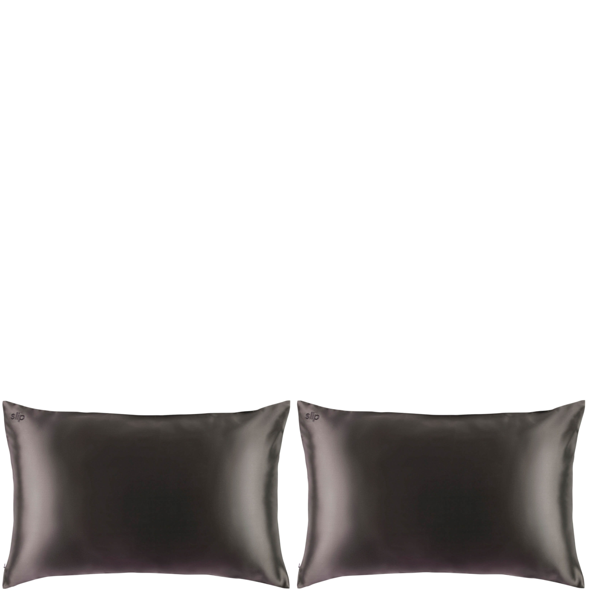 Charcoal silk pillowcase shop